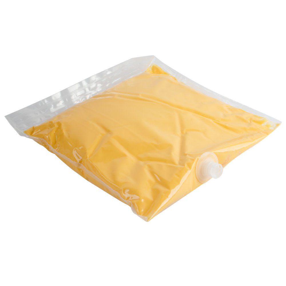 TableTop King 110 oz. Cheddar Cheese Sauce Bag - 4 Pack Case | Bulk Nacho Cheese for Restaurants, Movie Theaters & Concession Stands