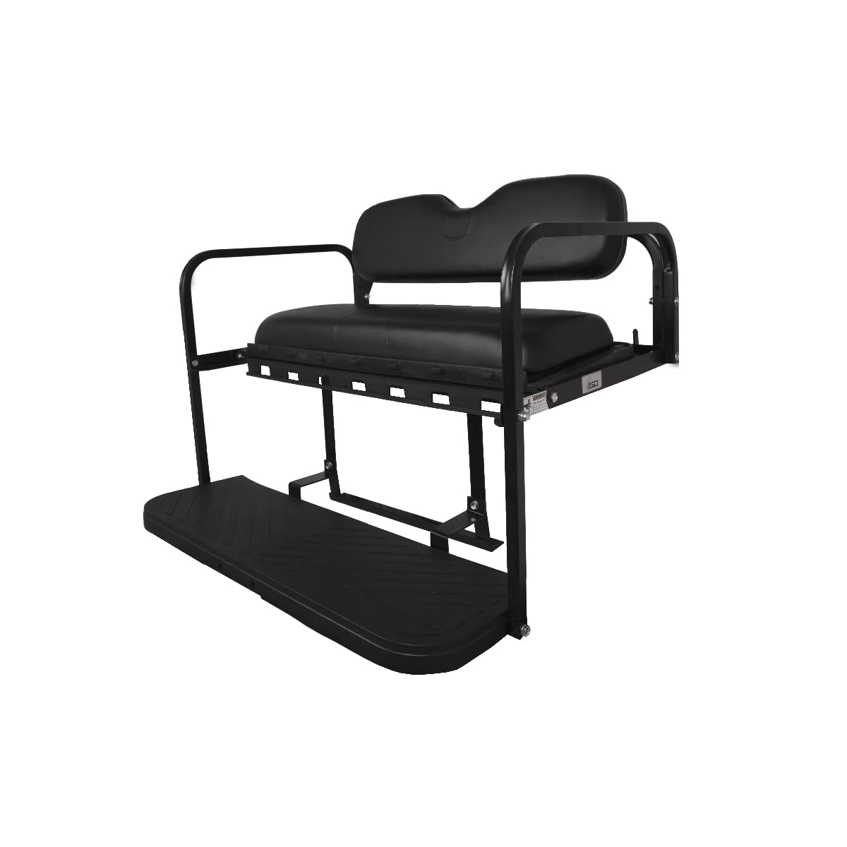 GTW MACH3 Club Car DS Golf Cart Rear Seat Kit - Heavy Duty Steel Frame | Fits 2000.5 & Newer Models | Black | Perfect for Golf Courses, Resorts & Personal Use