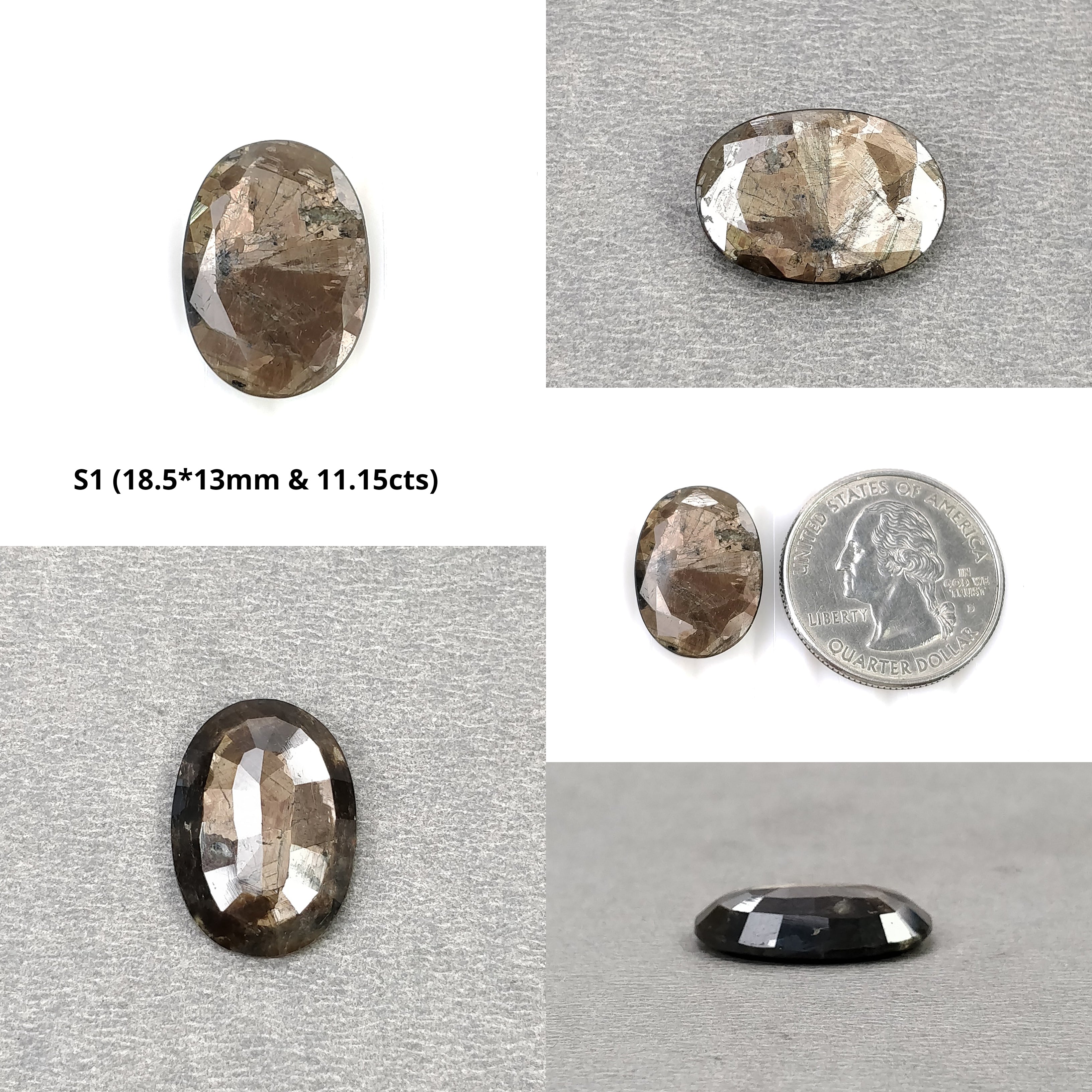 Natural Untreated Golden Brown Chocolate Sapphire Gemstone - Oval & Cushion Cut (1pc or 3pcs) | Perfect for Jewelry Making, Engagement Rings & Unique Gift Giving