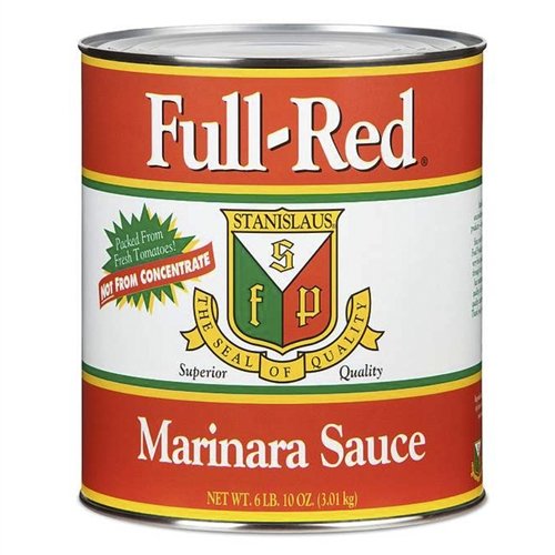 Premium Full Red Marinara Sauce #10 Can - Pack of 6 | Authentic Italian Pasta Sauce for Cooking, Pizza & Pasta Dishes | Restaurant Quality Tomato Sauce for Home Chefs