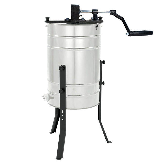 Lyson 4 Frame Manual Honey Extractor with Sturdy Legs - Perfect for Home Beekeeping & Small-Scale Honey Harvesting