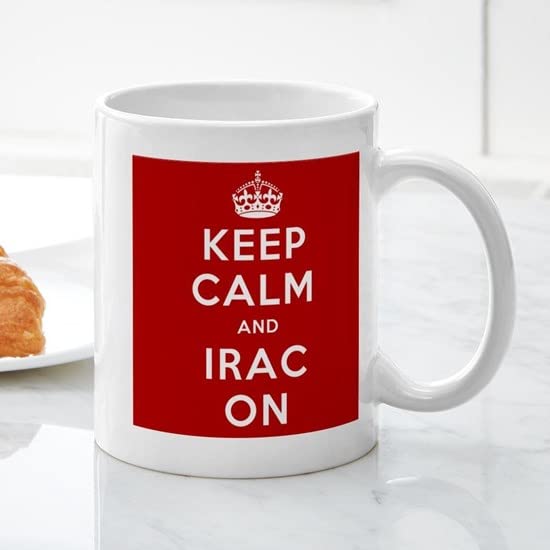 Keep Calm And IRAC On 11 oz (325 ml) Ceramic Coffee Mug - Perfect for Law Students, Lawyers & Office Use