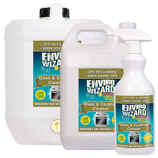 Enzyme Wizard Oven & Cooktop Cleaner - Natural & Powerful Degreaser for Stove, Range Hood & Kitchen Appliances | Safe for Food Surfaces | Perfect for Deep Cleaning & Stain Removal