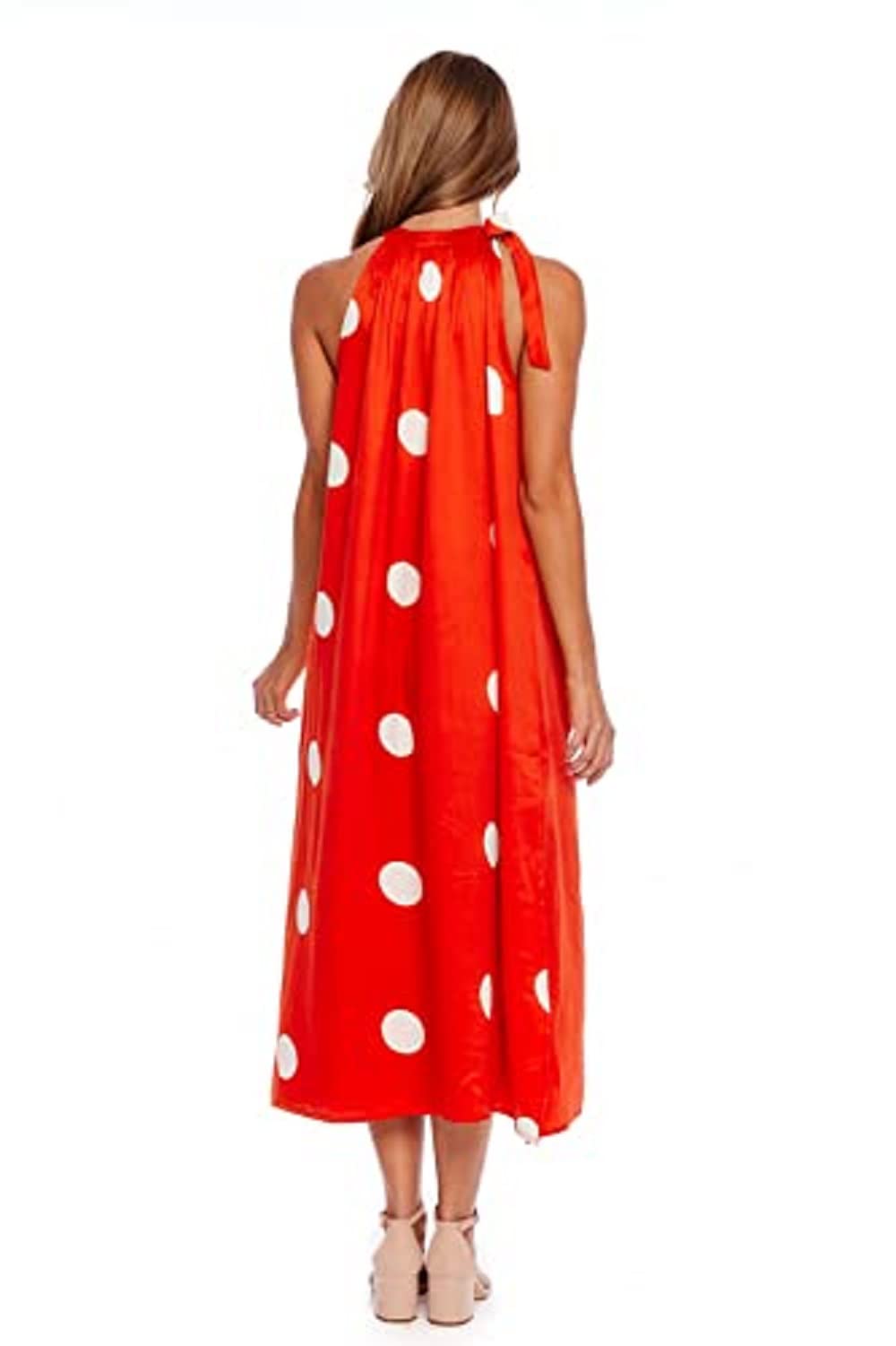 Mud Pie Women's Sleeveless Maxi Dress - Flowy Summer Beach Dress for Vacation, Wedding Guest & Casual Outings