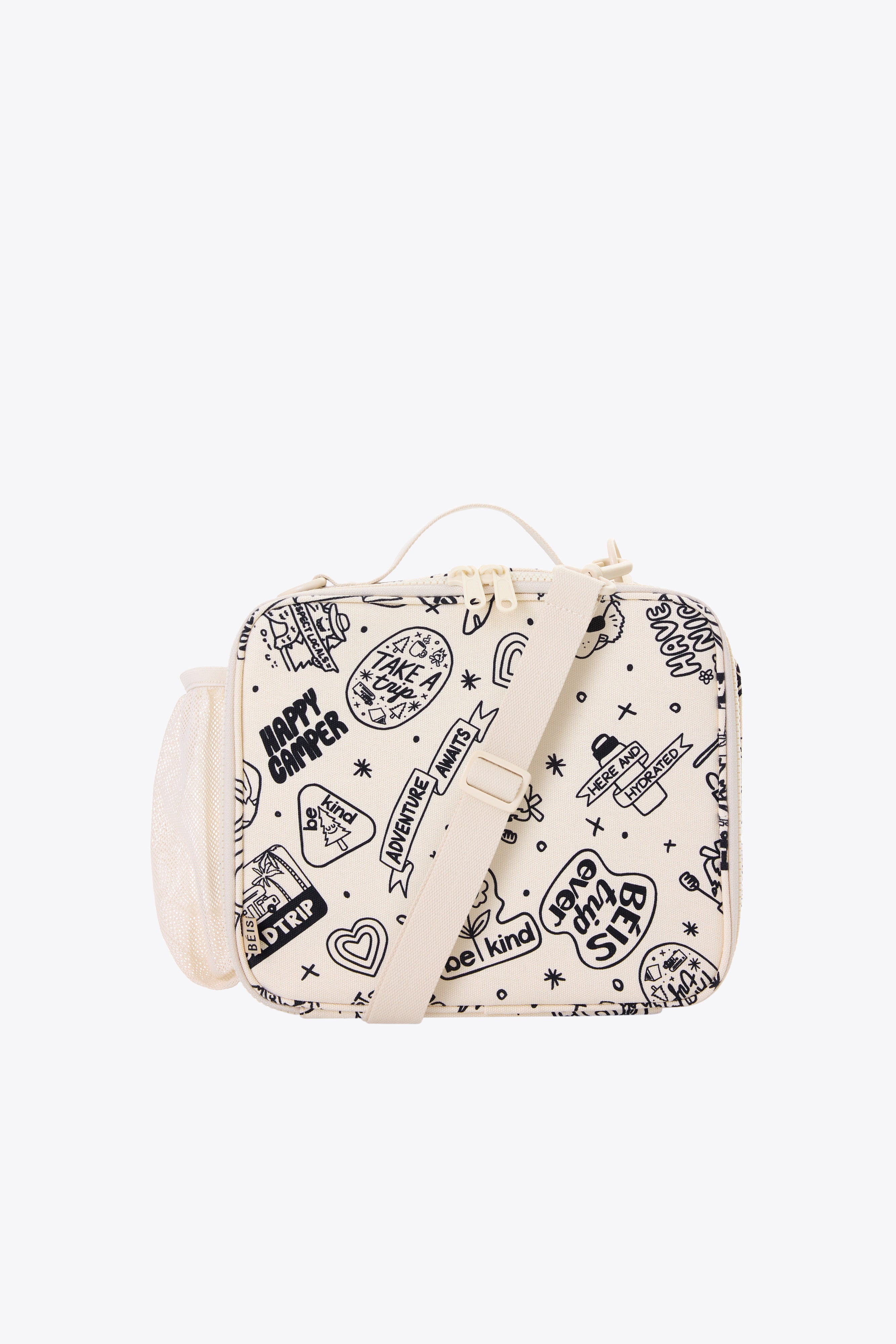 Doodle Print Insulated Kids Lunch Box - BPA-Free, Leak-Proof School Lunch Bag for Boys & Girls - Perfect for School, Picnics, and Travel