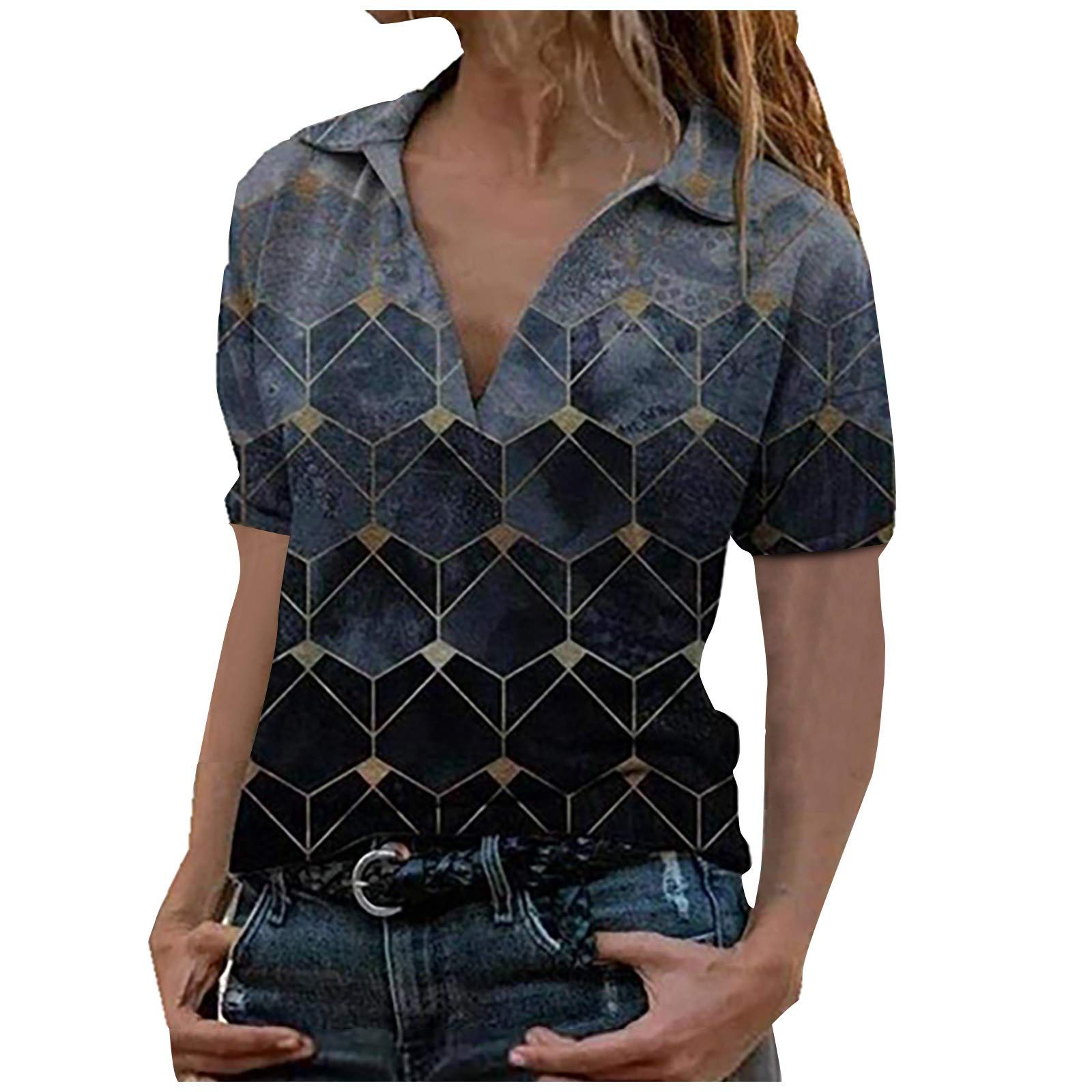 Women's Summer Tops & Blouses - Short Sleeve Tunic, Strappy Tank & Cold Shoulder Shirts for Casual Wear, Beach & Vacation Outfits