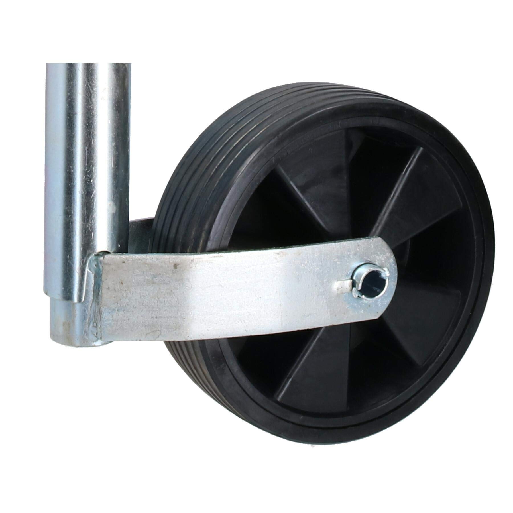 AB Tools Heavy-Duty Caravan Jockey Wheel - 48mm Shaft with 210mm Wide Wheel for Smooth Trailer Maneuvering | Perfect for RV, Camper & Boat Trailers