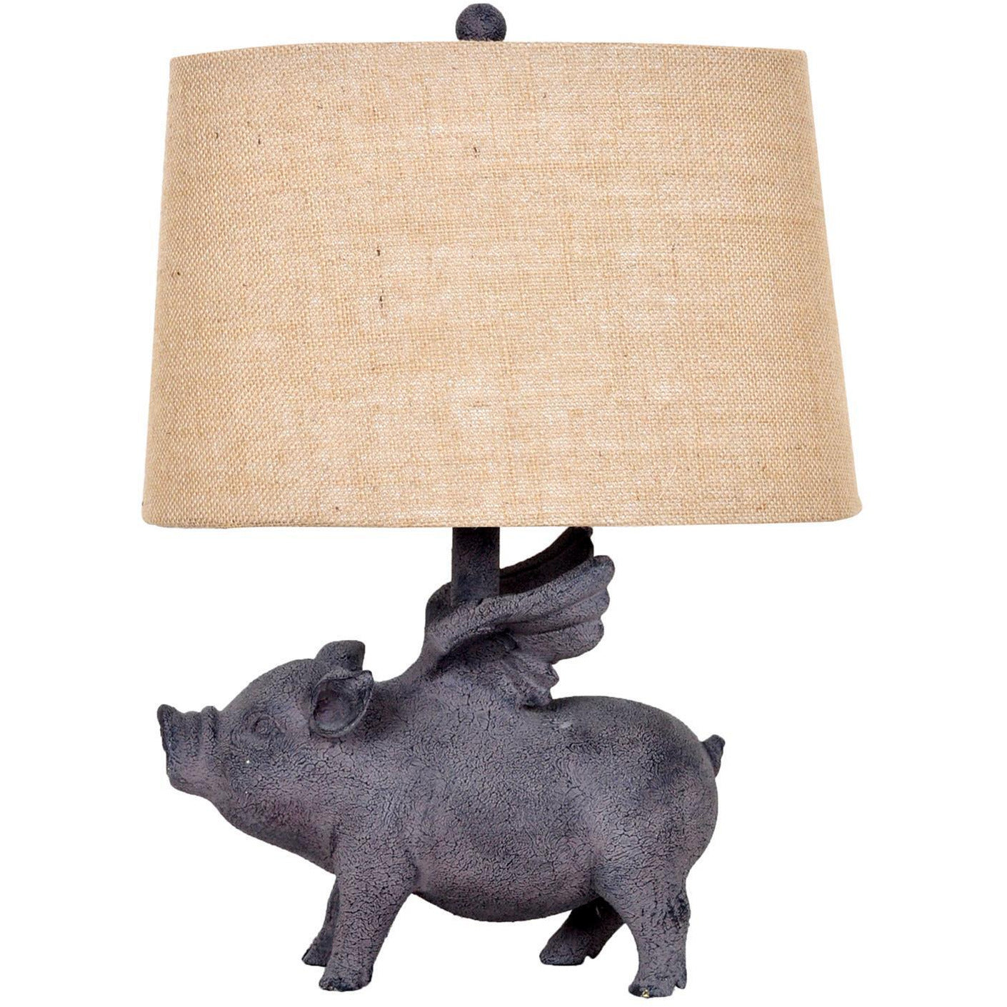 Hogs Fly Table Lamp - Vintage Industrial Style LED Desk Light for Home Office, Bedroom & Living Room Decor