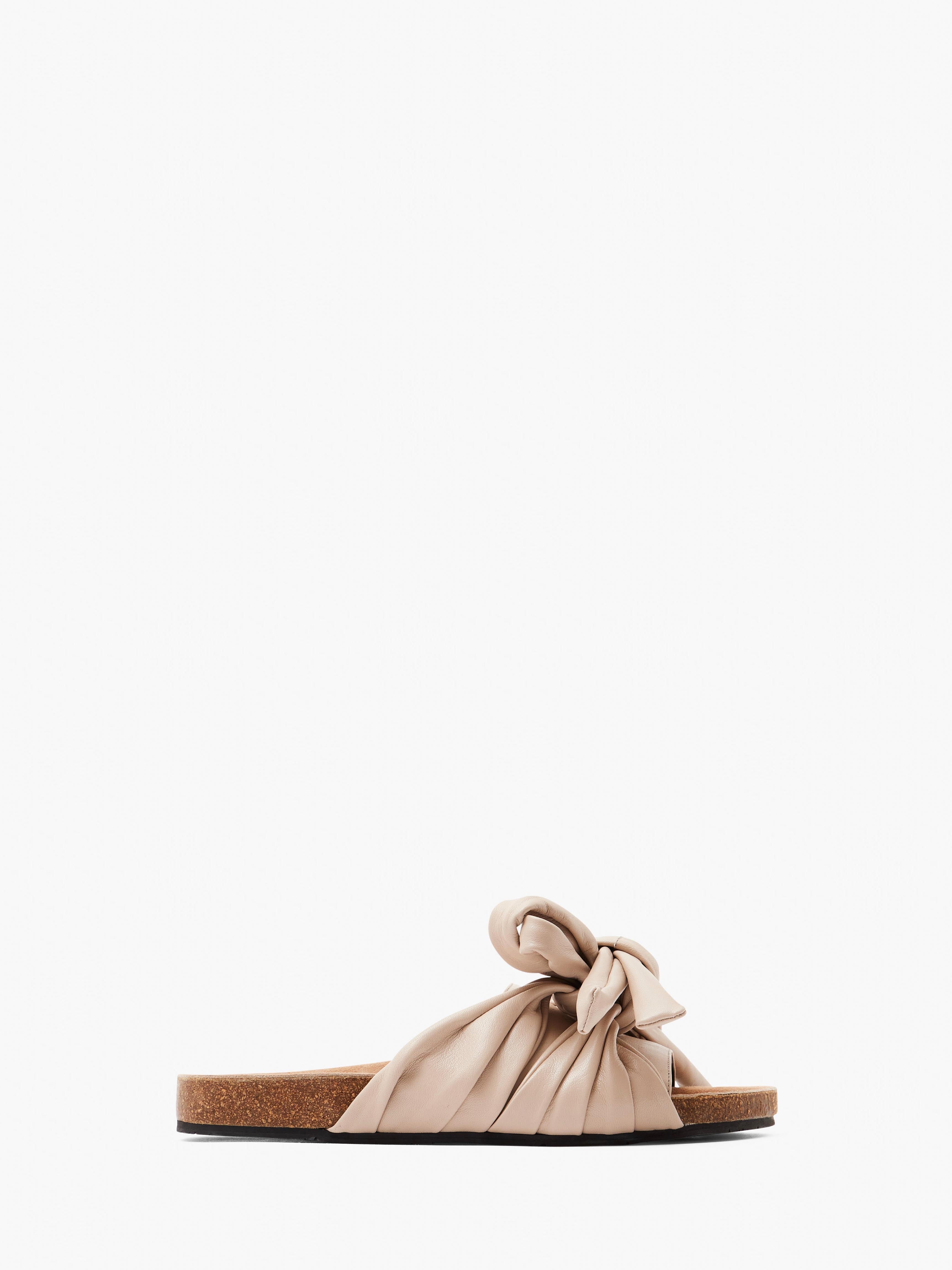 Women's Bow Flat Sandals - Comfortable Summer Slip-On Shoes for Beach, Vacation & Casual Outfits