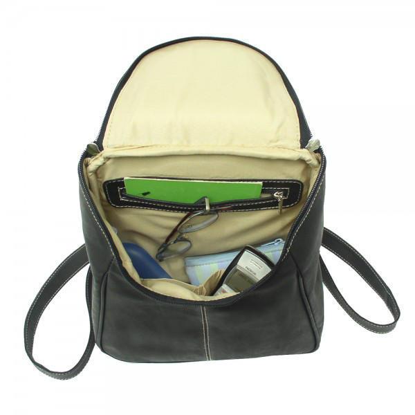 Premium Genuine Leather U-Shaped Zip Backpack for Men & Women - Stylish & Durable Travel, Work, and College Laptop Bag
