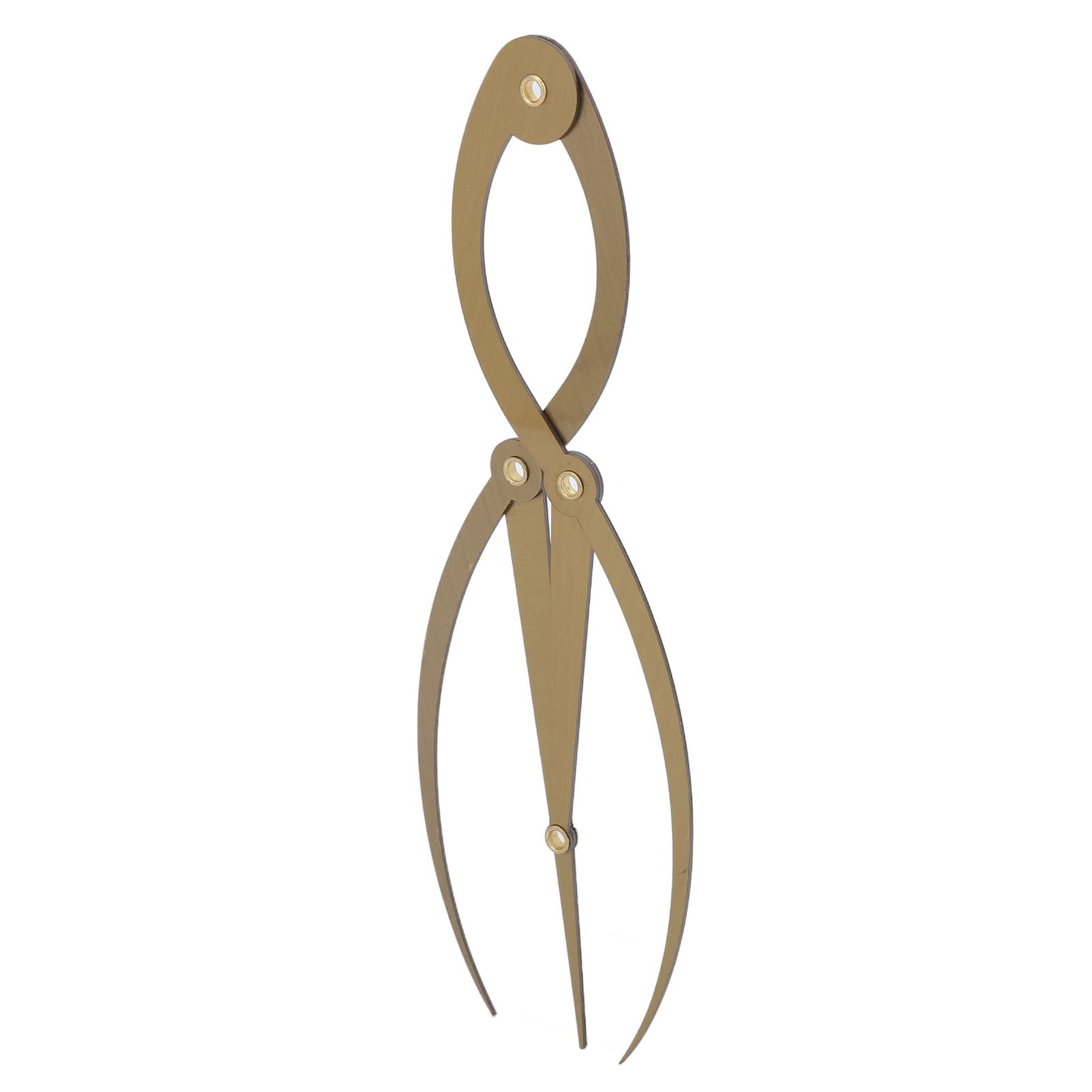 EXCLUZO Professional Tattoo Eyebrow Ruler & Brow Caliper - High Precision, Reusable & Portable Measuring Tool for Perfect Eyebrow Symmetry - Ideal for Tattoo Artists, Microblading & Permanent Makeup (Gold)