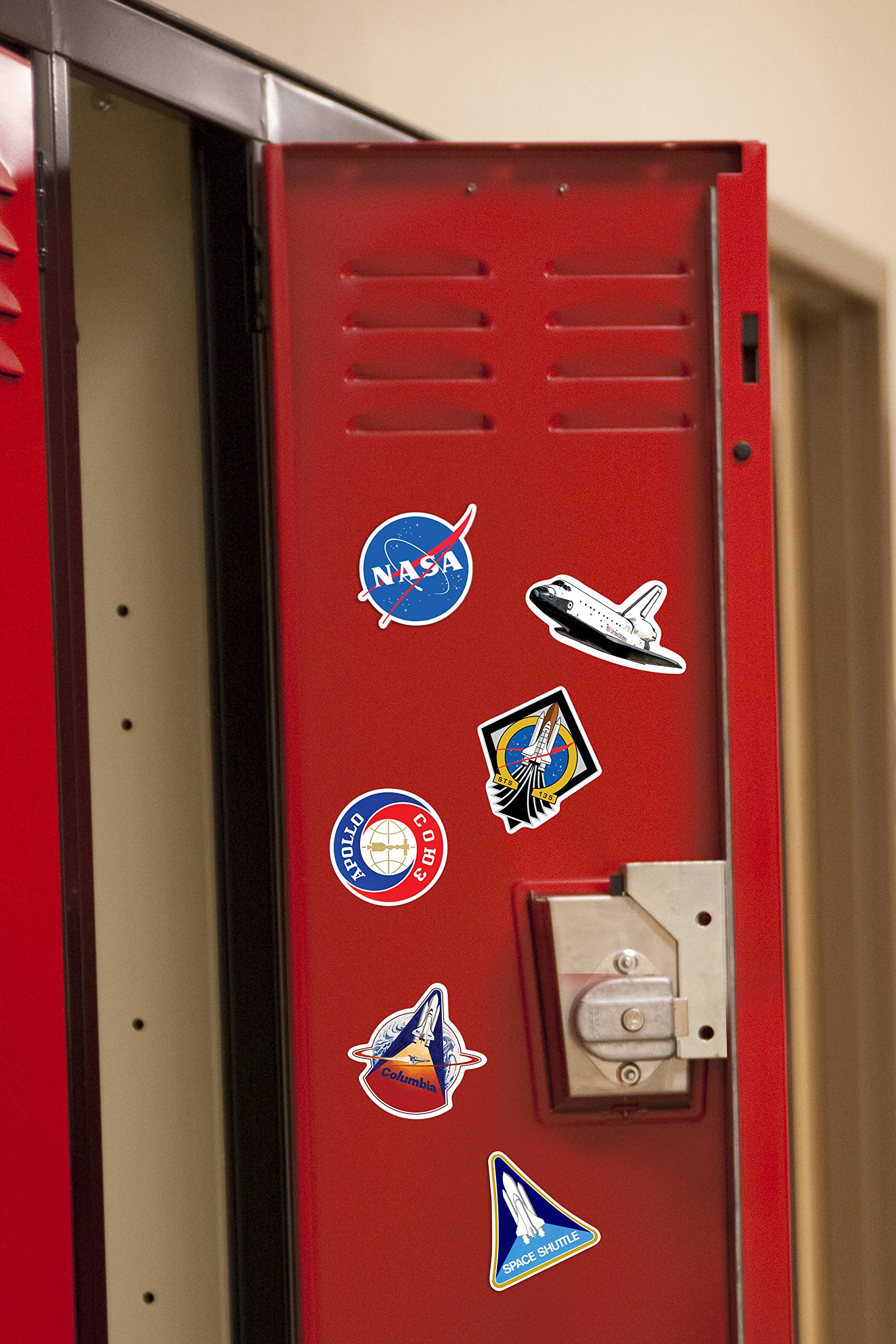 Popfunk NASA Space Shuttle Collectible Stickers - Vintage Space-Themed Decals for Laptops, Water Bottles & Notebooks - Perfect for Space Enthusiasts & Gift Giving
