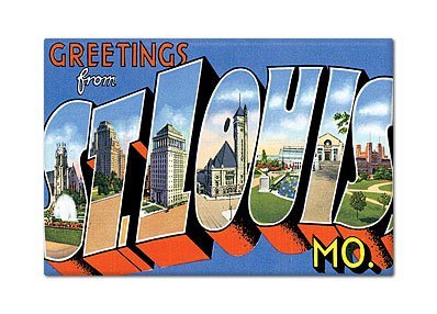 St. Louis Missouri Souvenir Fridge Magnet - Collectible Travel Memorabilia for Refrigerators, Lockers & Office Decor