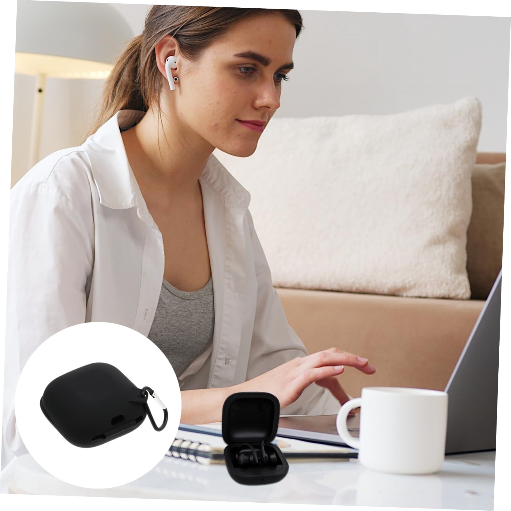 Uonlytech 1pc Hard Protective Earphone Case Cover for Headphones Headsets Earpieces - Perfect for Travel, Gym, and Daily Storage Protection