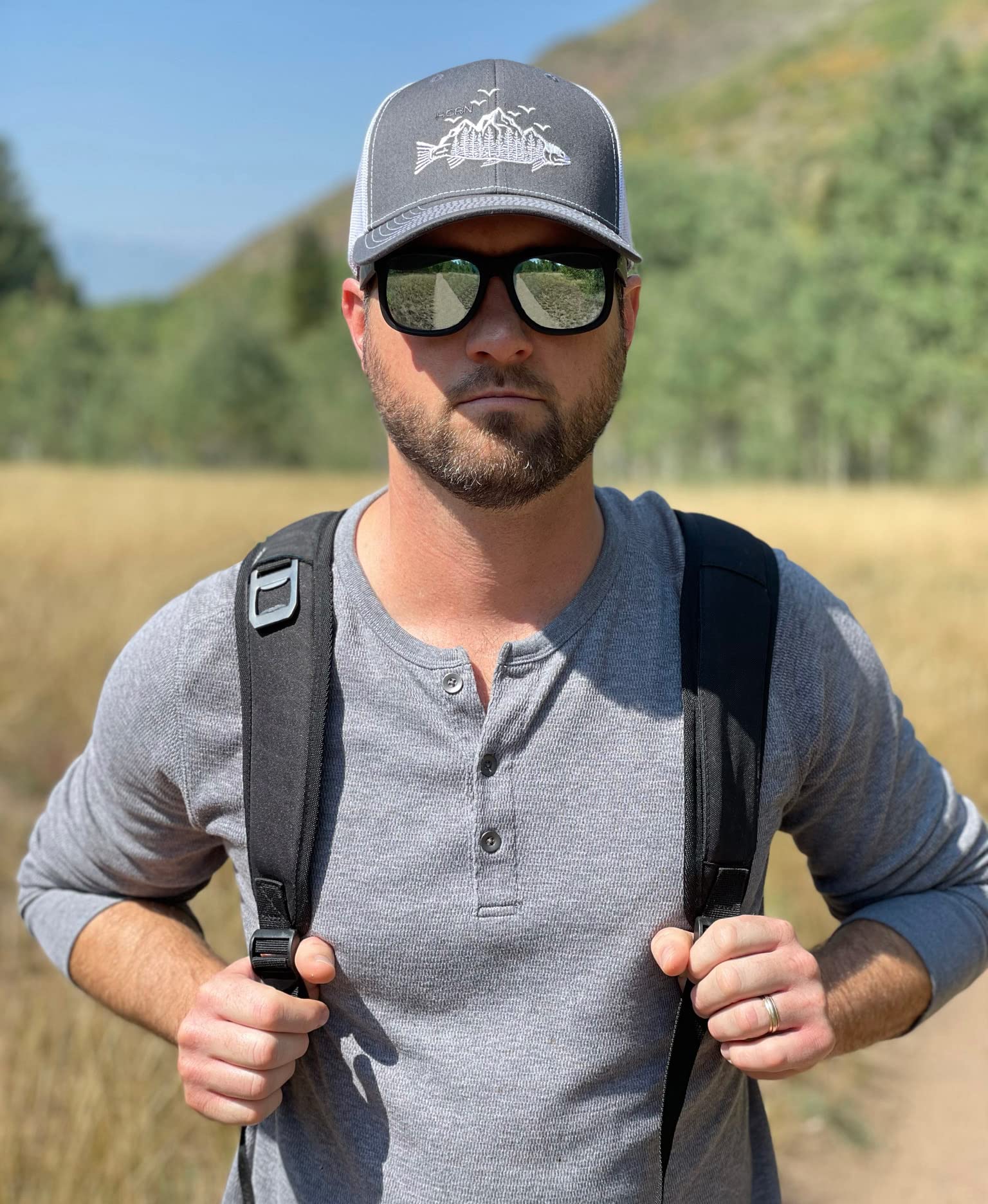 Trendy Trucker Hat - Trout Design for Outdoor Fishing & Casual Wear | Perfect for Hiking, Camping & Summer Adventures