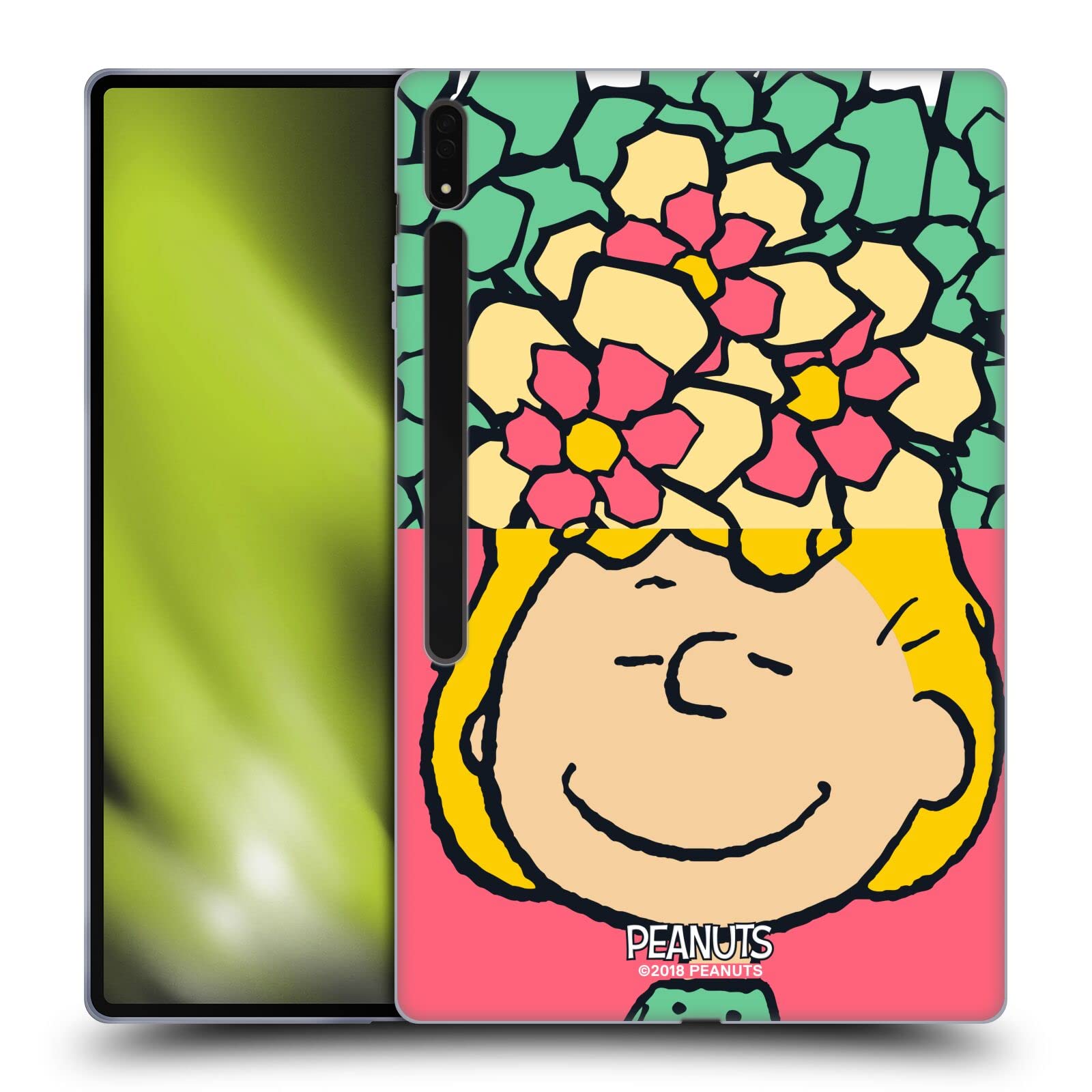 Head Case Designs Peanuts Sally Flowers Soft Gel Case for Samsung Galaxy Tab S8 Ultra - Officially Licensed, Durable Protection for Work, School & Travel