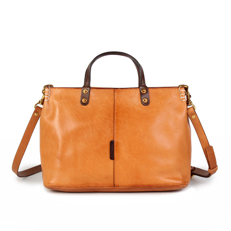 Handmade Italian Leather Work Handbag for Women - Elegant & Durable Professional Office Bag, Business Tote, Travel & Everyday Use