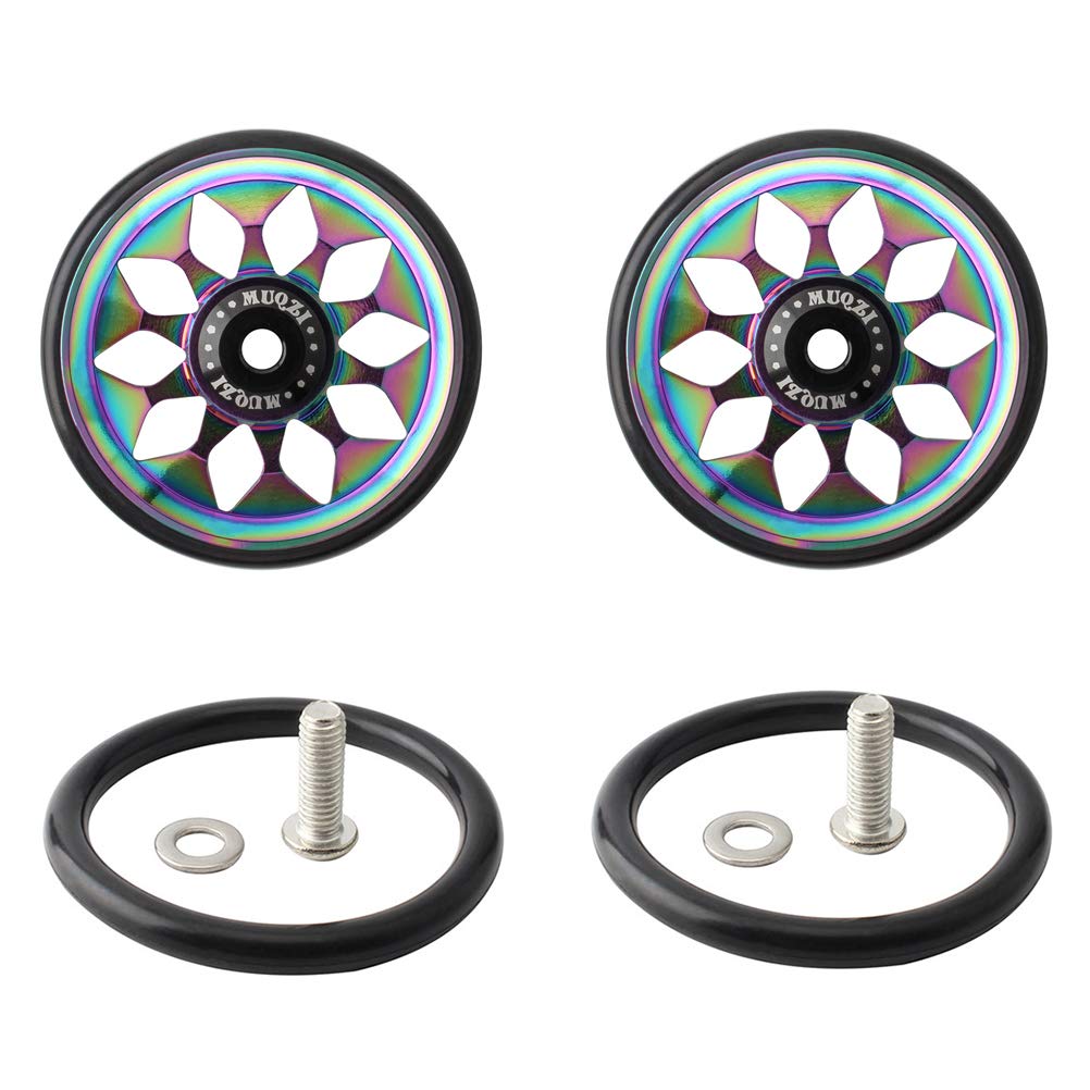 Abaodam 1 Set Aluminum Alloy Folding Bike Wheels - Compatible with Brompton Bikes - Lightweight & Durable Replacement Parts for Urban Commuting & Travel
