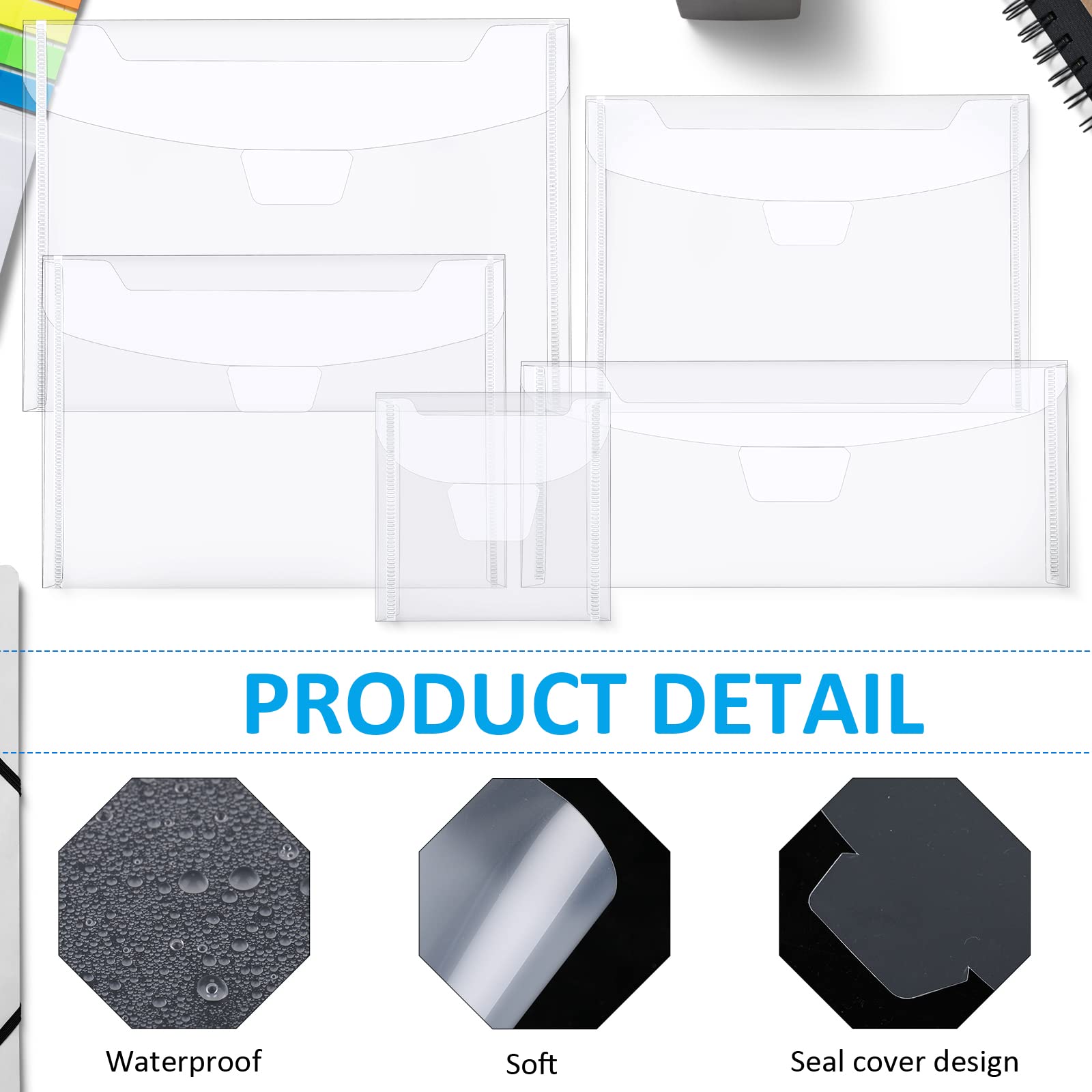 150-Piece Clear Stamp and Die Storage Bags Set - 5 Sizes for Scrapbooking, Die Cuts, Card Making & Craft Organization - Includes Label Stickers - Perfect for Craft Room, DIY Projects & Paper Crafting Supplies Storage