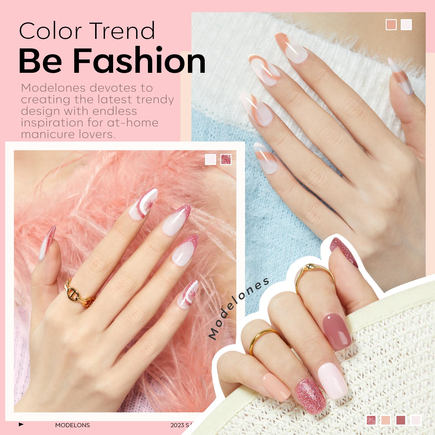 Modelones 6 Colors Pastel Macaron Nail Polish Set - Quick Dry, Non-Toxic, Sweet Pink & Green Collection for DIY Manicure & Nail Art | Perfect for Salon, Home Use, Summer Gifts for Women & Girls