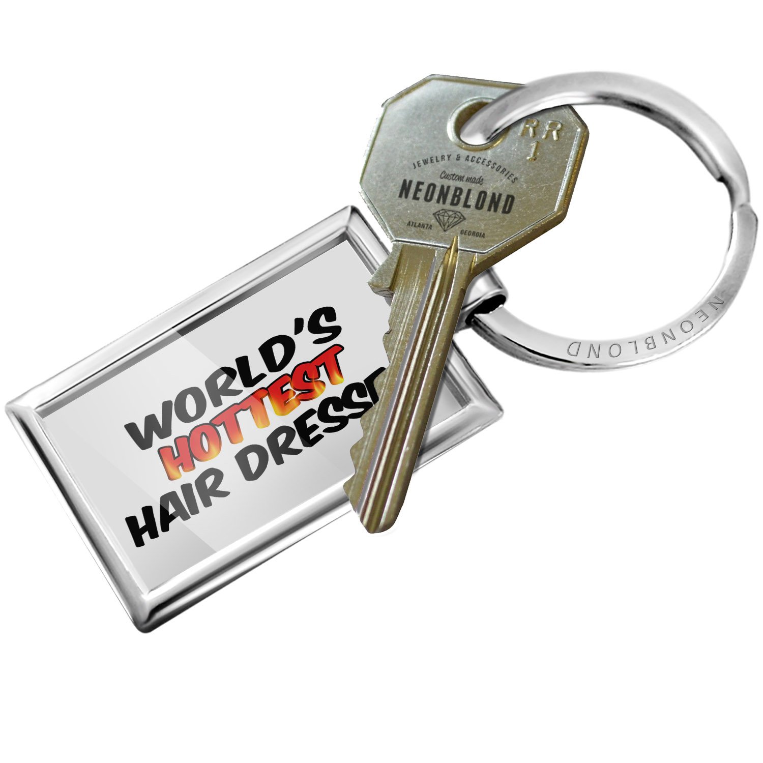 NEONBLOND Premium Hairdresser Keychain - Funny Gifts for Stylists & Salon Professionals - Perfect for Cosmetology Students, Barbers & Hairdressers (Great for Work, Graduation & Appreciation Gifts)