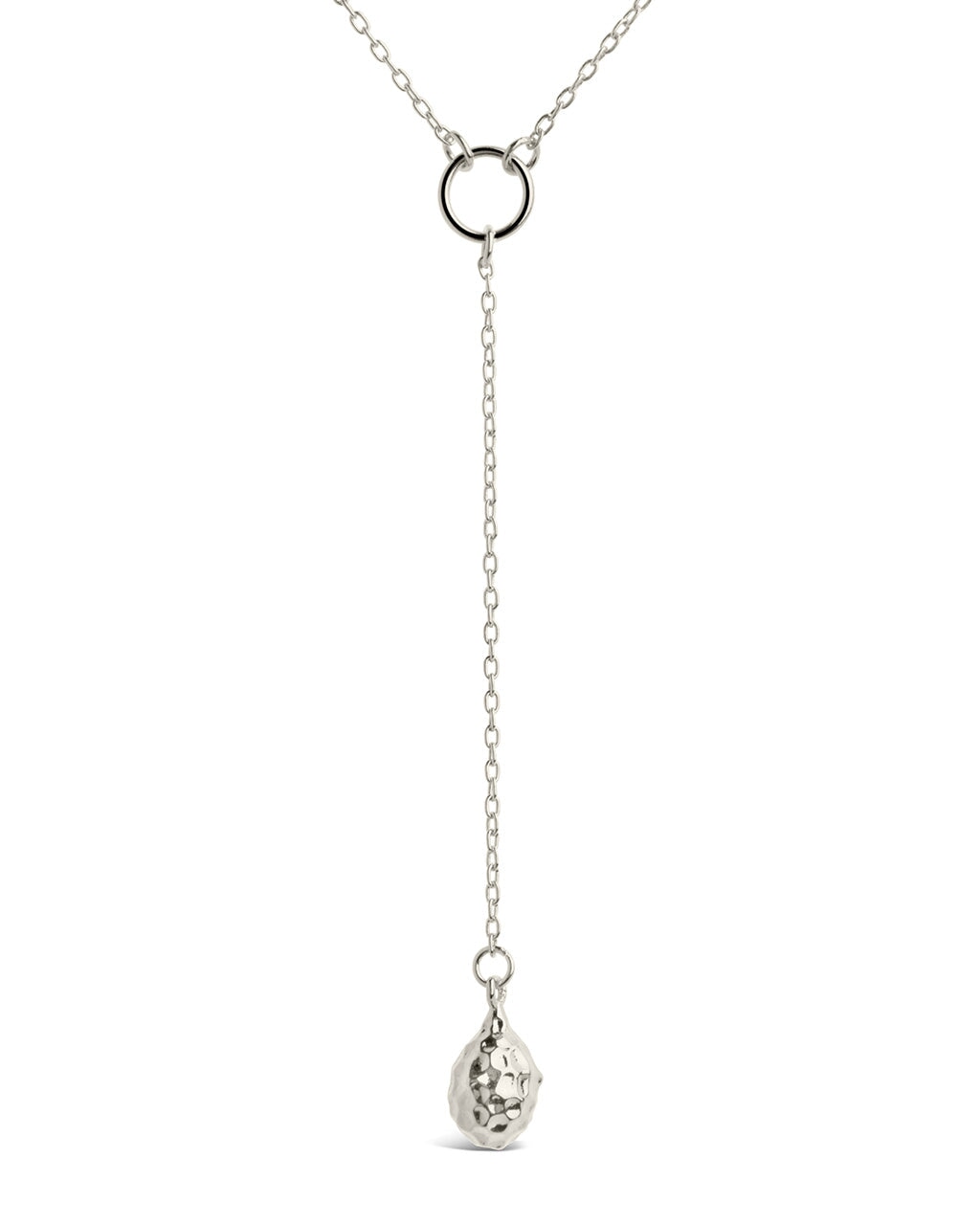 Lee Molten Metal Lariat Necklace for Women - Elegant Layered Gold Chain Statement Jewelry for Party, Date Night & Special Occasions