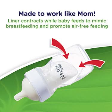Playtex Baby Anti Colic Nurser Bottles with Drop-Ins Liners - 3 Pack Sterile Bottles for Newborns & Infants | Reduce Gas & Colic | BPA-Free, Leak-Proof Design | Perfect for Feeding at Home, Travel & Daycare