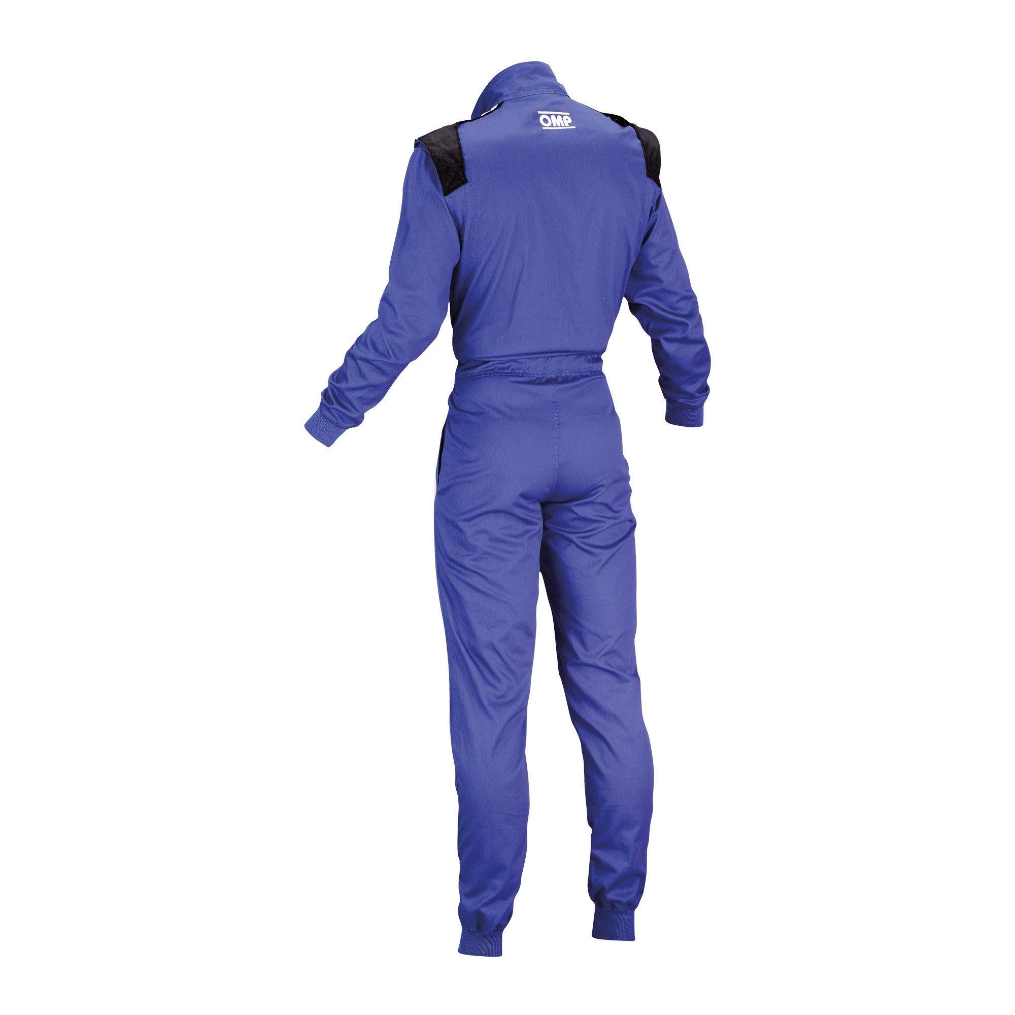 OMP SUMMER K Indoor Kart Racing Suit - Medium Size, Royal Blue - Perfect for Indoor Go-Karting, Racing Events & Motorsport Enthusiasts