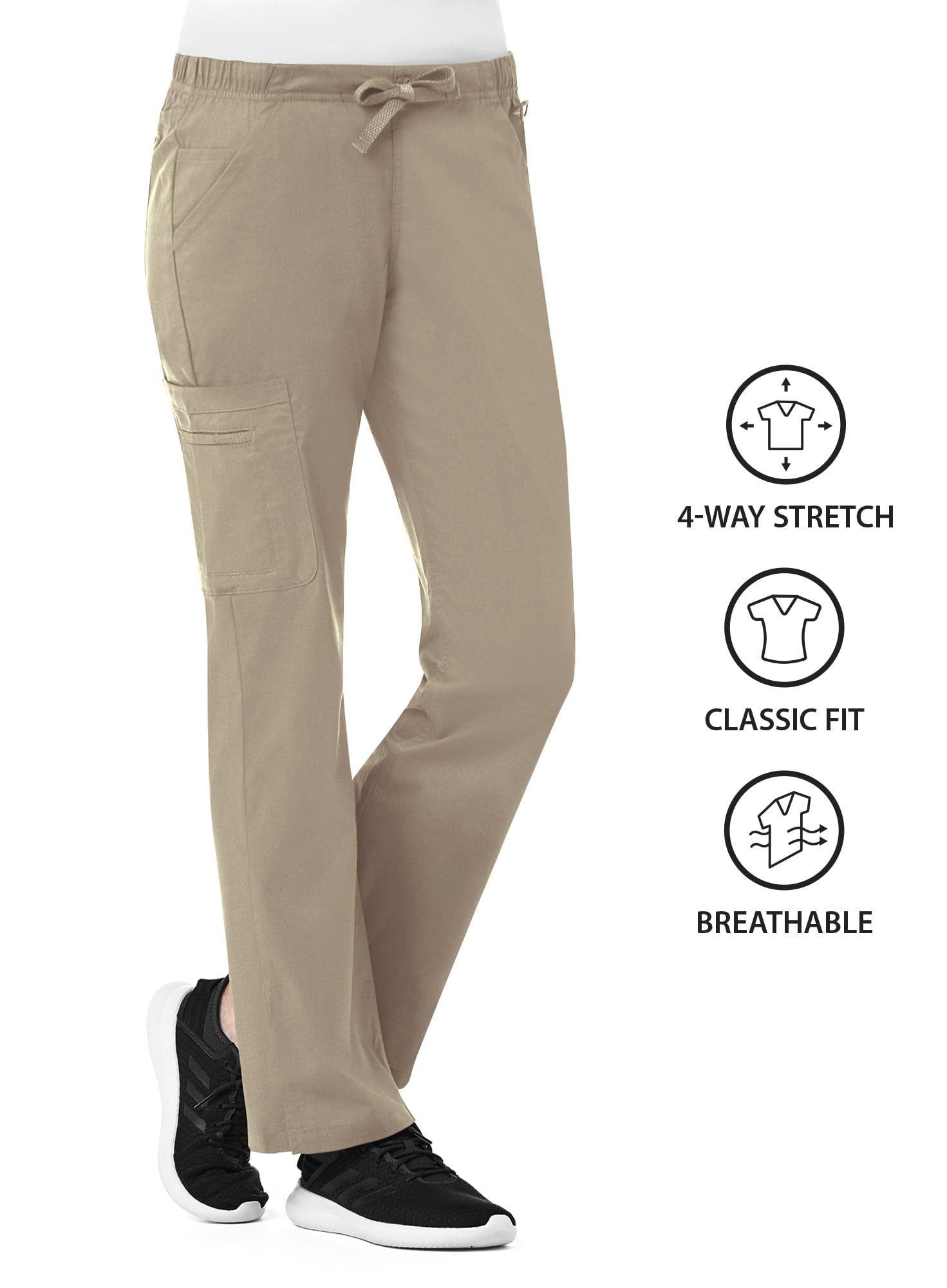 Maevn Women's Straight Leg Cargo Pants - Durable Work Pants with Multiple Pockets for Outdoor, Hiking & Casual Wear