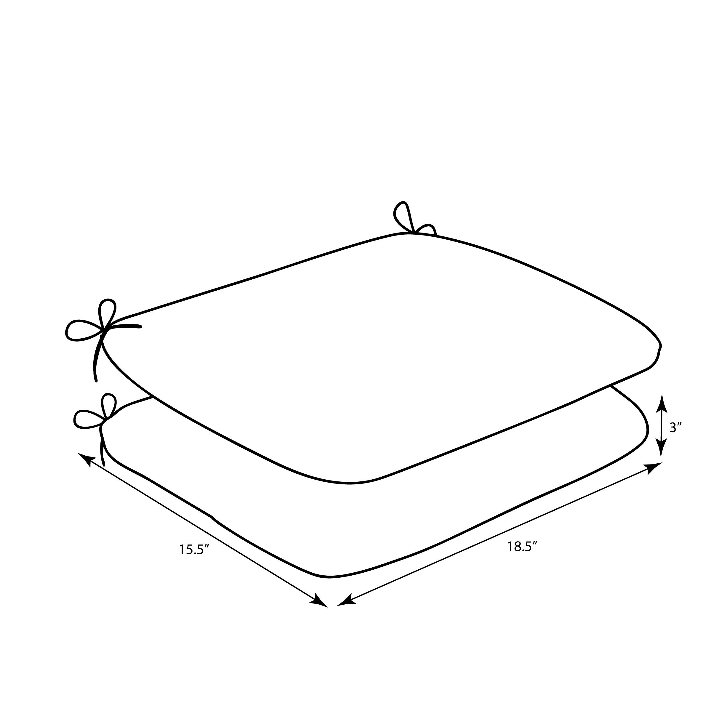 Premium Round Corner Seat Cushions for Outdoor & Indoor Use - 18.5