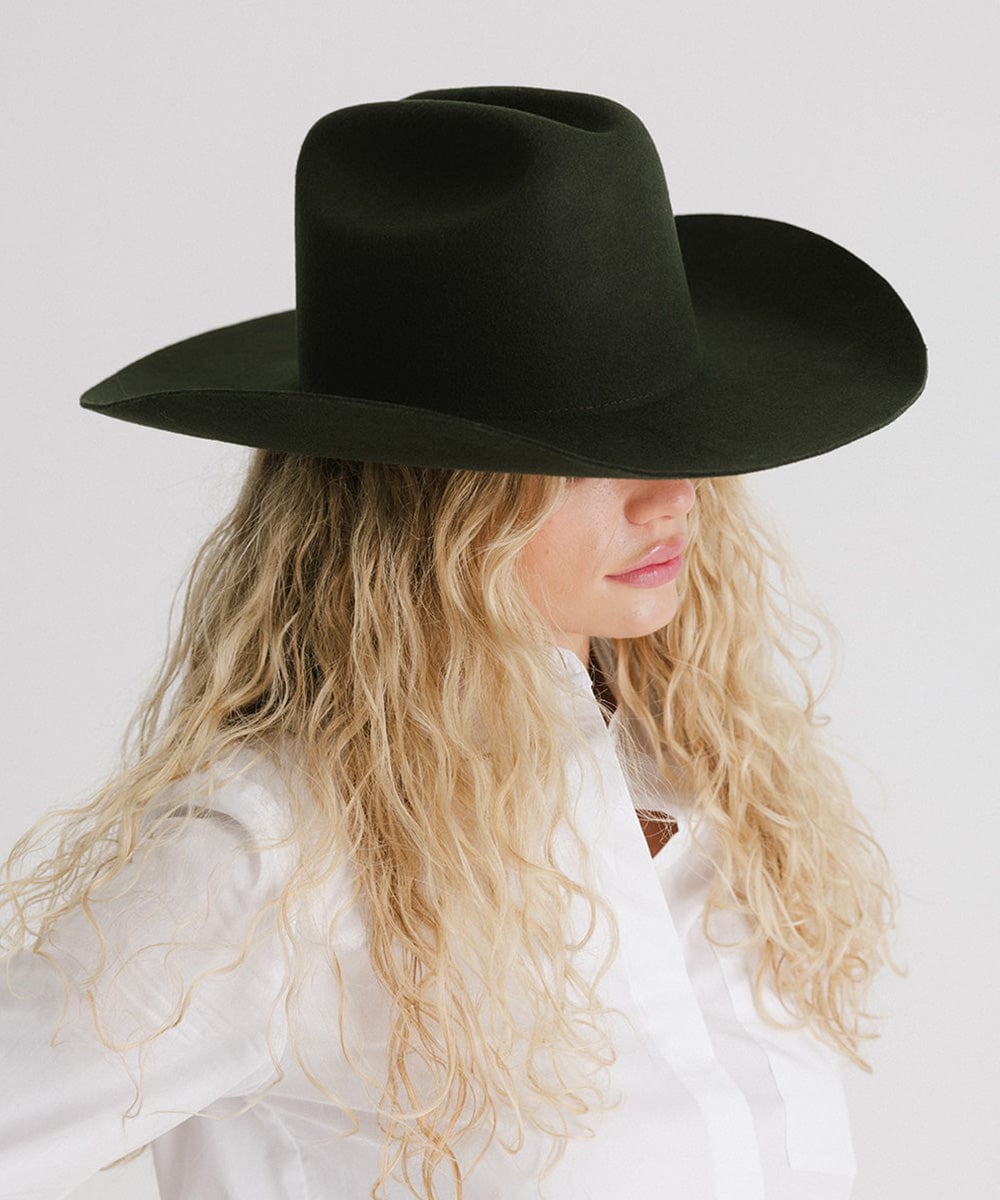 Teddy Cattleman Cowboy Hat for Men & Women - Western Style Felt Cowboy Hat with Adjustable Chin Strap - Perfect for Rodeo, Country Music Festivals & Outdoor Adventures