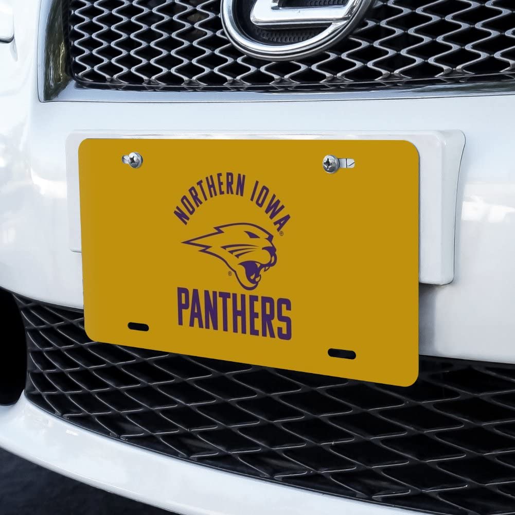 Northern Iowa Panthers Novelty Metal Vanity License Plate - Custom Car Tag for Tailgating, College Pride & Alumni Gifts
