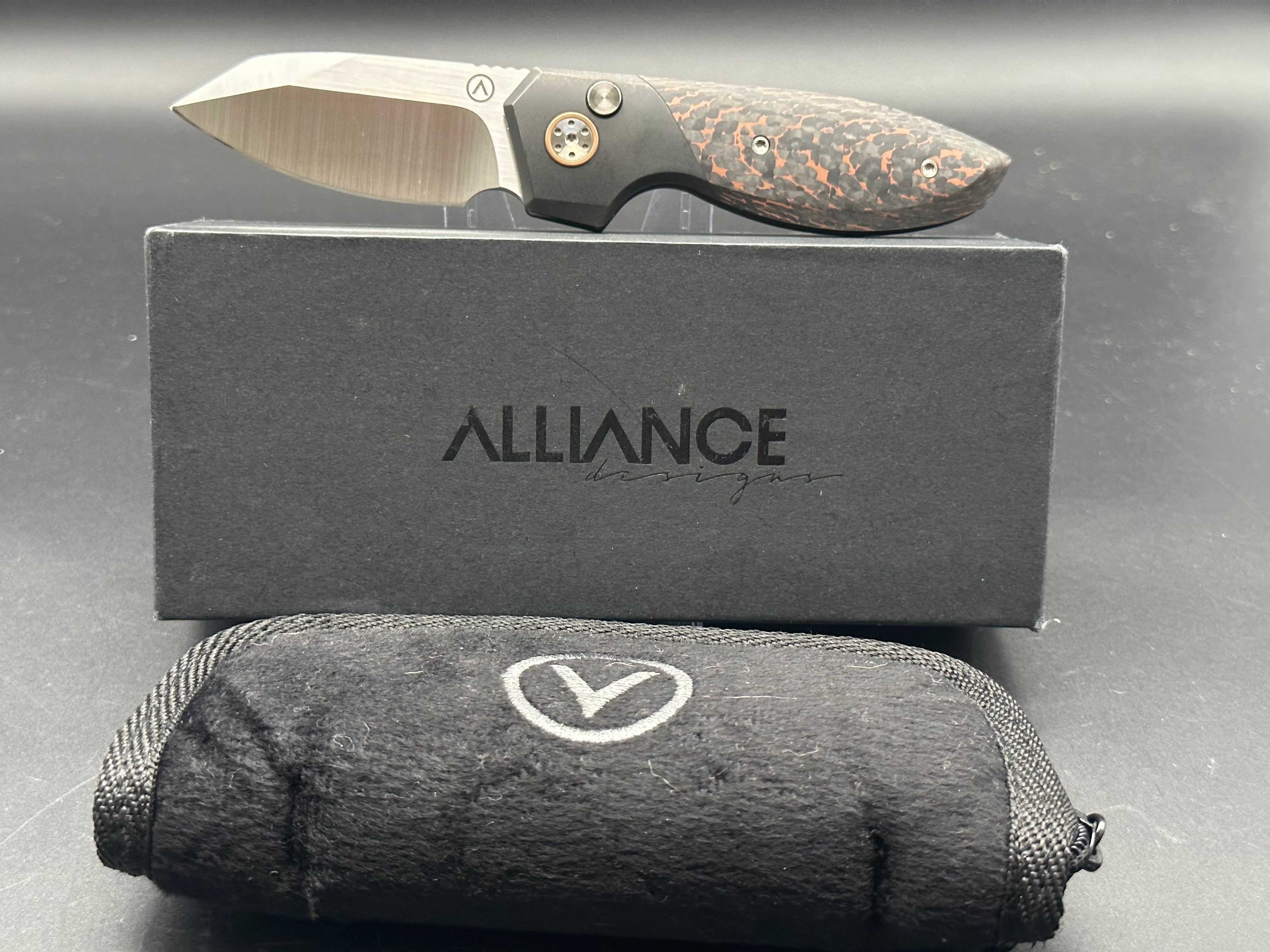Alliance Design Mini Slim Pickins Copperhead Edition - Compact Everyday Carry Knife for Outdoor, Camping & Survival | Premium Copperhead Design