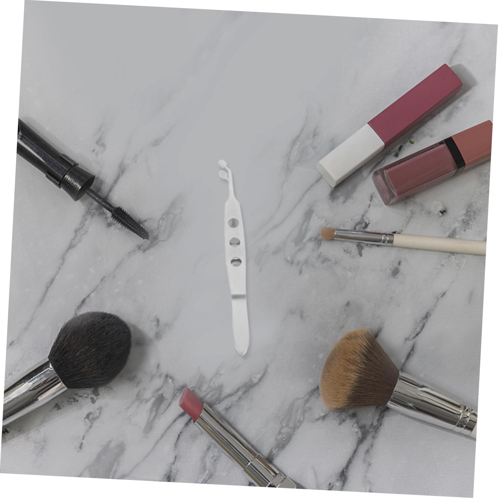 Meibomian Round Tip Tweezers - Stainless Steel Eyelid Massage Tool for Meibomian Gland Expression - Professional Lash Tweezers for Men & Women - Perfect for Eyelid Hygiene & Stye Treatment