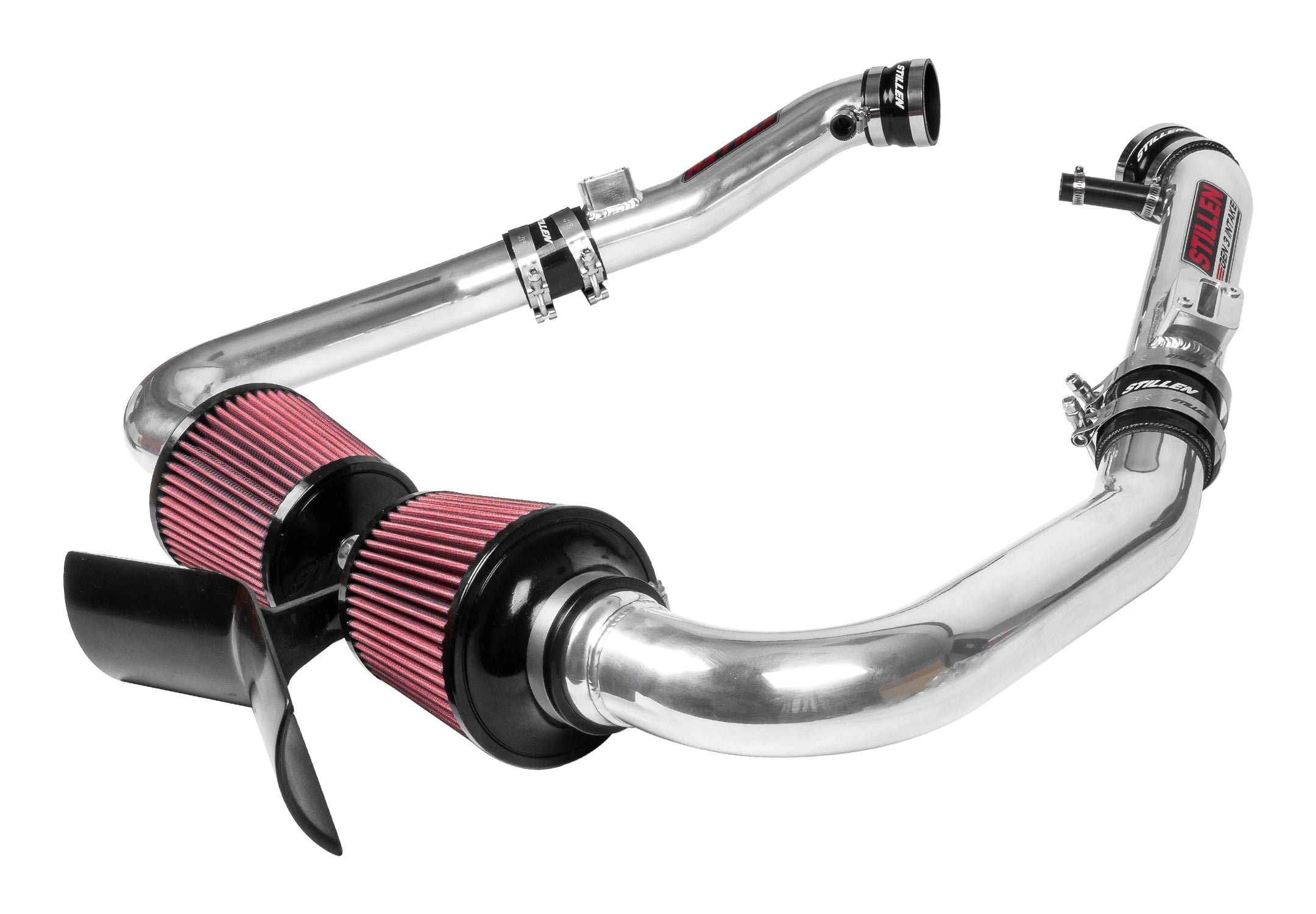 2009-2013 Infiniti G37 Sedan Performance Dual Ultra Long Tube Cold Air Intake Kit (Gen 3) [V36] with Oil Filter 402847 - Upgrade Engine Power & Fuel Efficiency for Street Racing & Daily Driving
