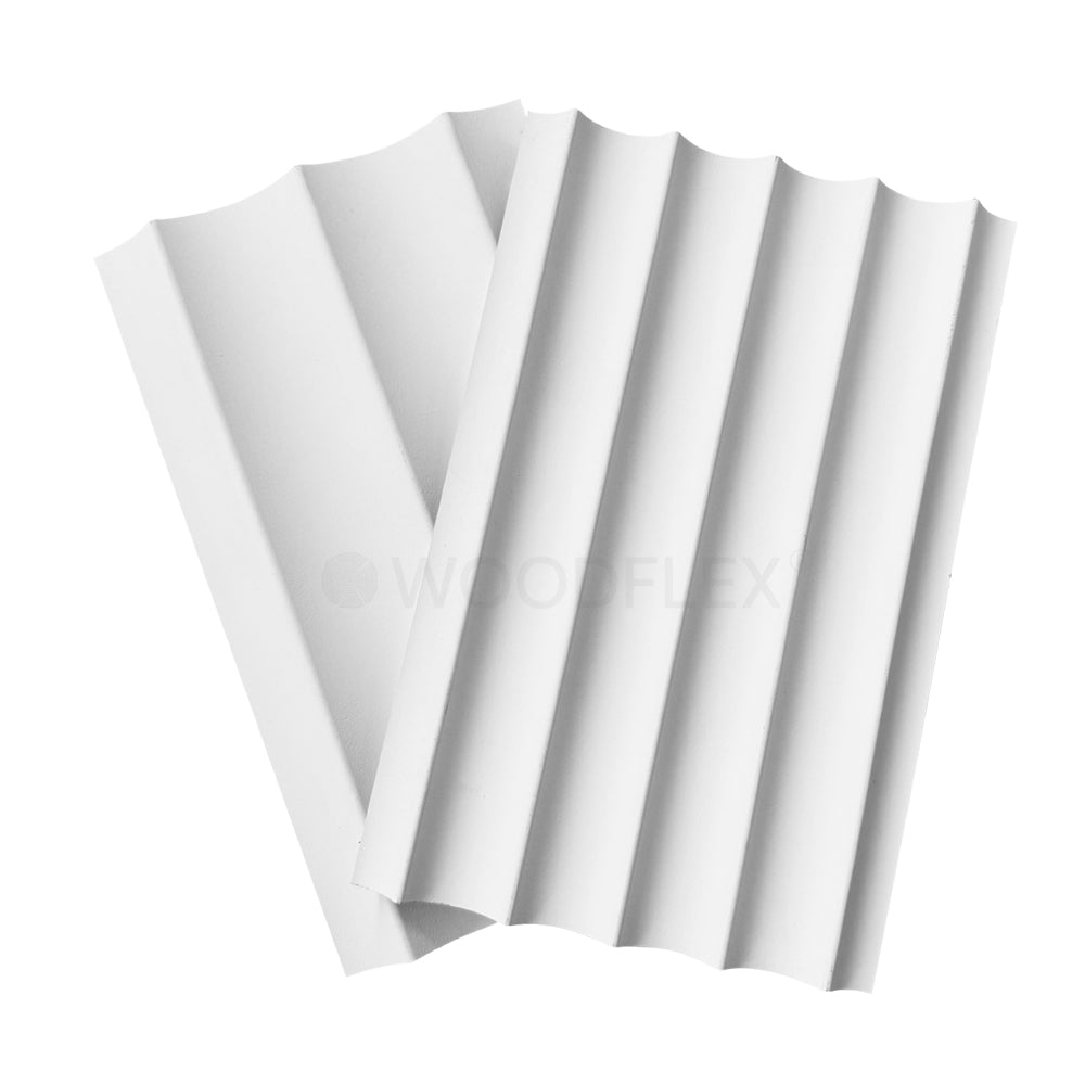 WOODFLEX Flexible Primed Wood Samples - Set of 4 for DIY Projects, Home Renovation & Interior Design