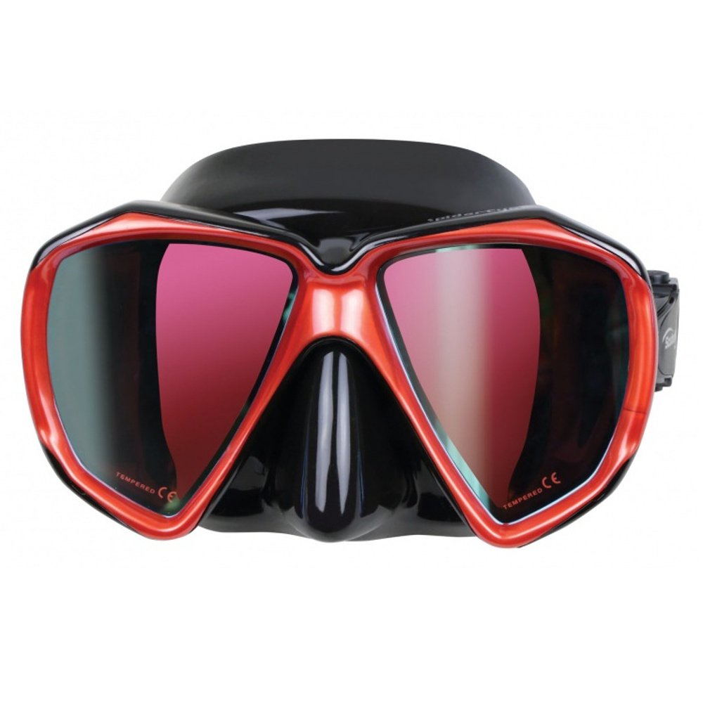 ScubaMax Spider Eye Color Dive Mask - High Visibility Anti-Fog Scuba Diving Goggles for Snorkeling & Spearfishing | Perfect for Ocean Exploration & Underwater Photography