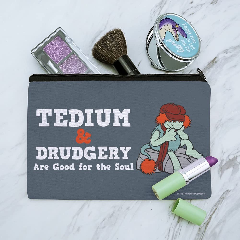 Fraggle Rock Makeup Bag - Cute Cosmetic Organizer Pouch for Travel & Daily Use | Boober Themed Accessory | Perfect for Makeup Brushes, Lipsticks & Beauty Essentials