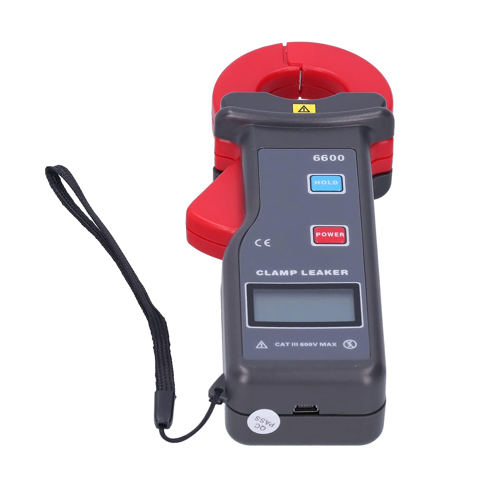 Agatige ETCR-6600 True RMS Digital Leakage Clamp Meter - High Accuracy AC Current Tester with USB Communication, Portable Multimeter for Electrical Maintenance, HVAC & Industrial Safety Testing