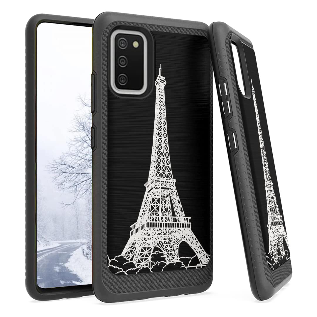 Heavy Duty Galaxy A02s Case - Carbon Edge Cover for Men & Women | Travel & Daily Use