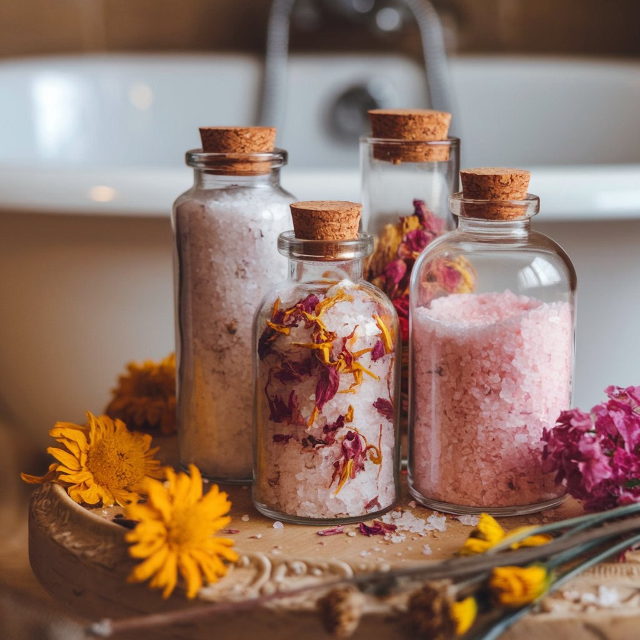 DIY Bath Salts Making Kit - Relaxing Aromatherapy Spa Gift Set with Essential Oils & Natural Ingredients | Perfect for Self-Care, Stress Relief & Home Spa Nights