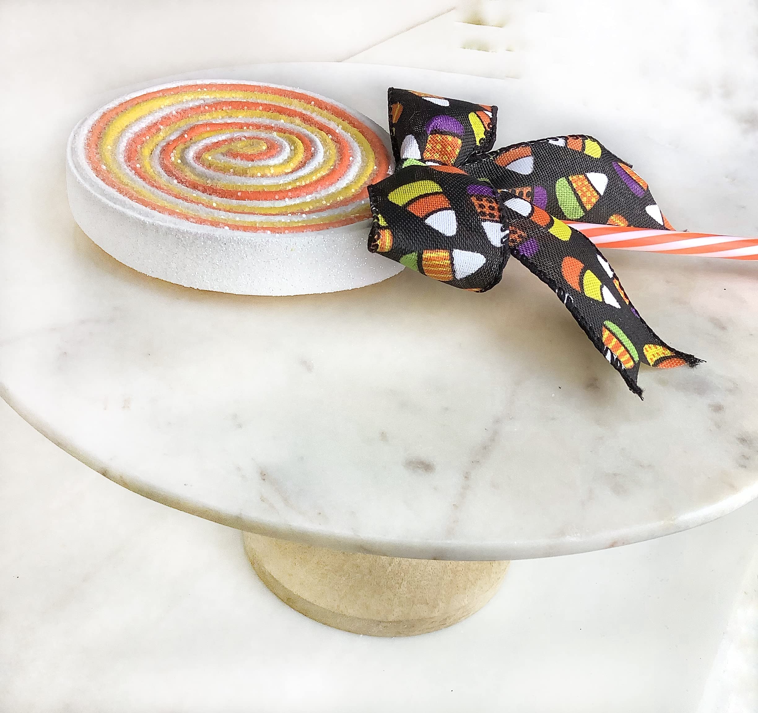 Halloween Candy Corn & Lollipop Decorations - Wreath Embellishments for Halloween Party