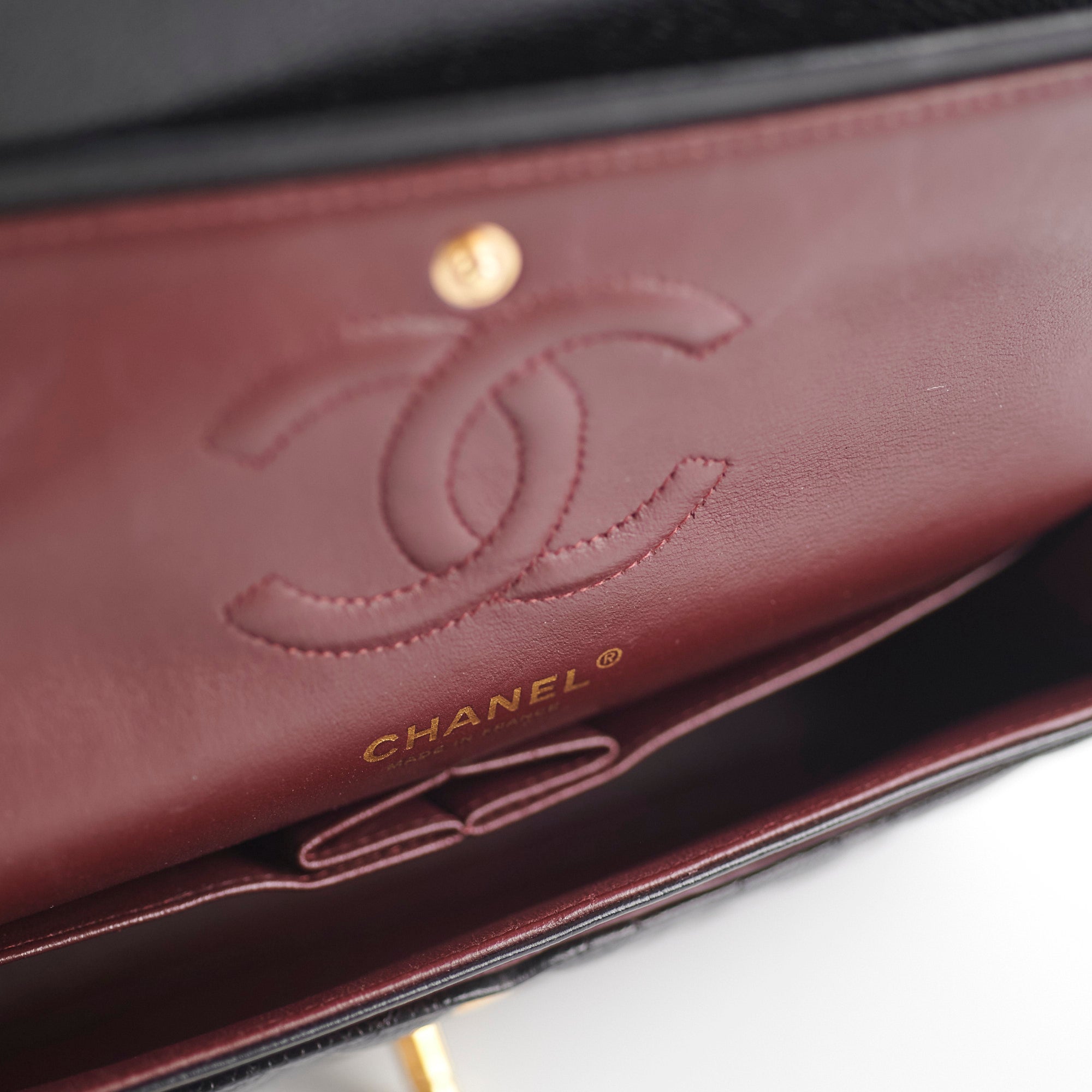 Chanel Medium/Large Caviar Double Classic Flap Black Handbag - Luxury Designer Crossbody Purse for Women | Perfect for Work, Evening Events & Special Occasions