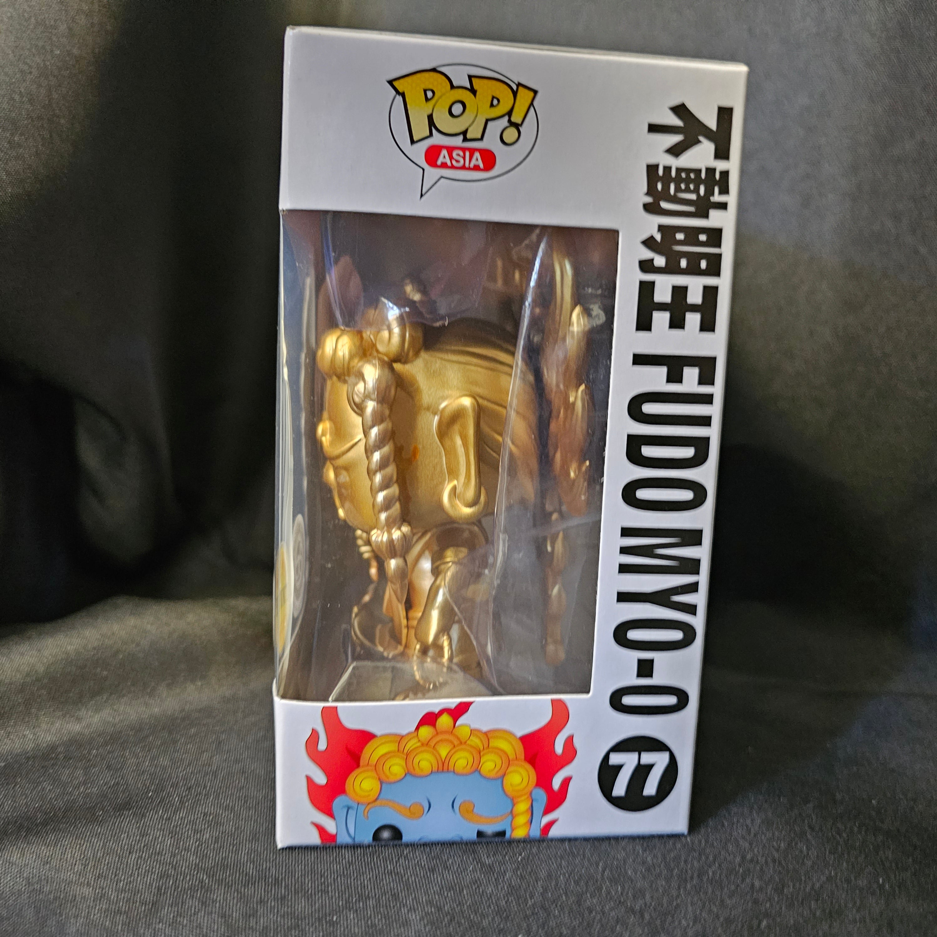 Asia Pop! Vinyl Figure Gold Fudo Myo O (Chase) - Limited Edition Collectible Anime Statue from Legendary Creatures and Myths Series #77 - Perfect for Anime Fans, Gift Giving, and Home Decor Display