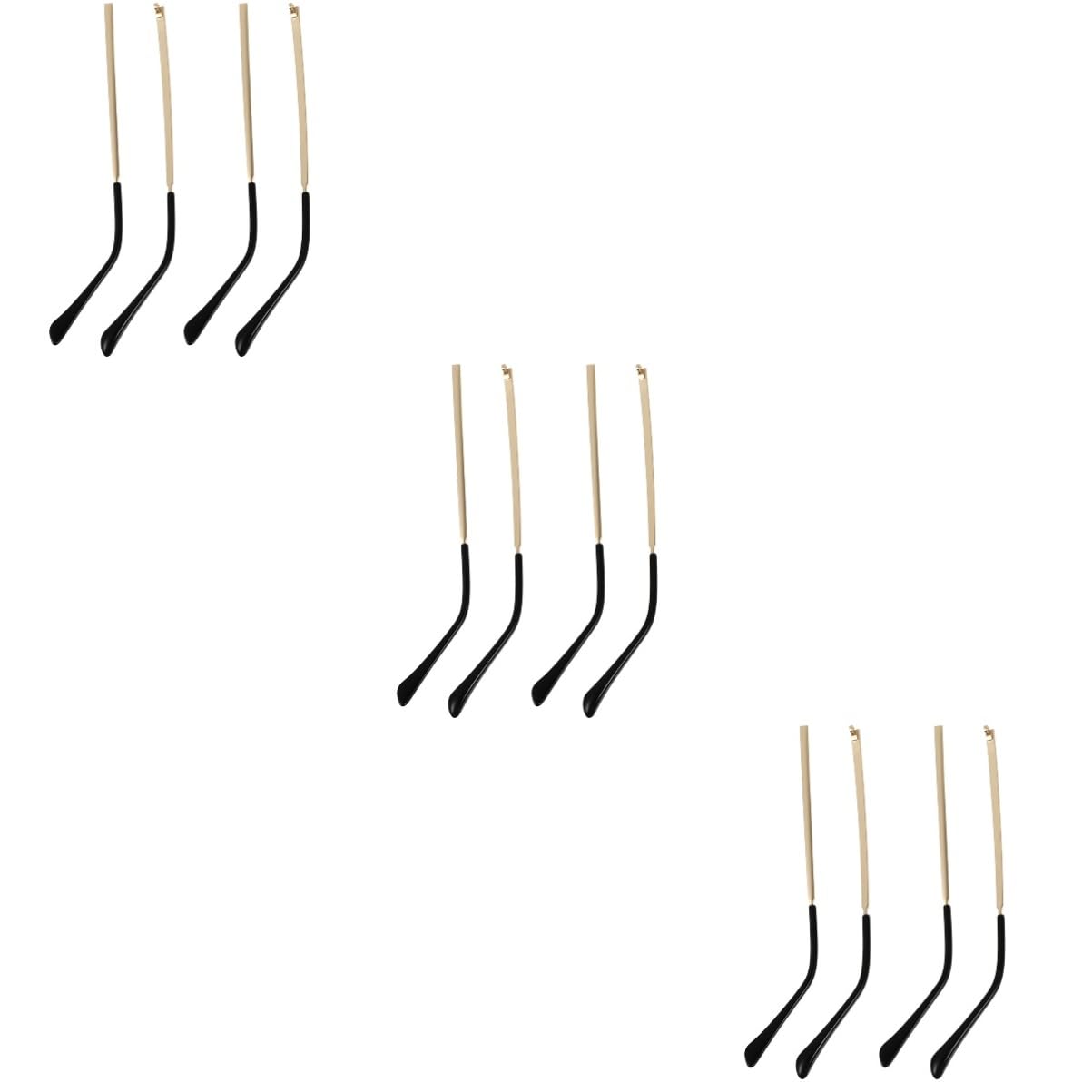 Gatuida 6 Pairs Universal Glasses Temple Arms Repair Kit - Metal & Plastic Replacement Parts with Washers for Eyeglasses & Sunglasses - Perfect for Broken Frames, DIY Fixes & Travel Accessories