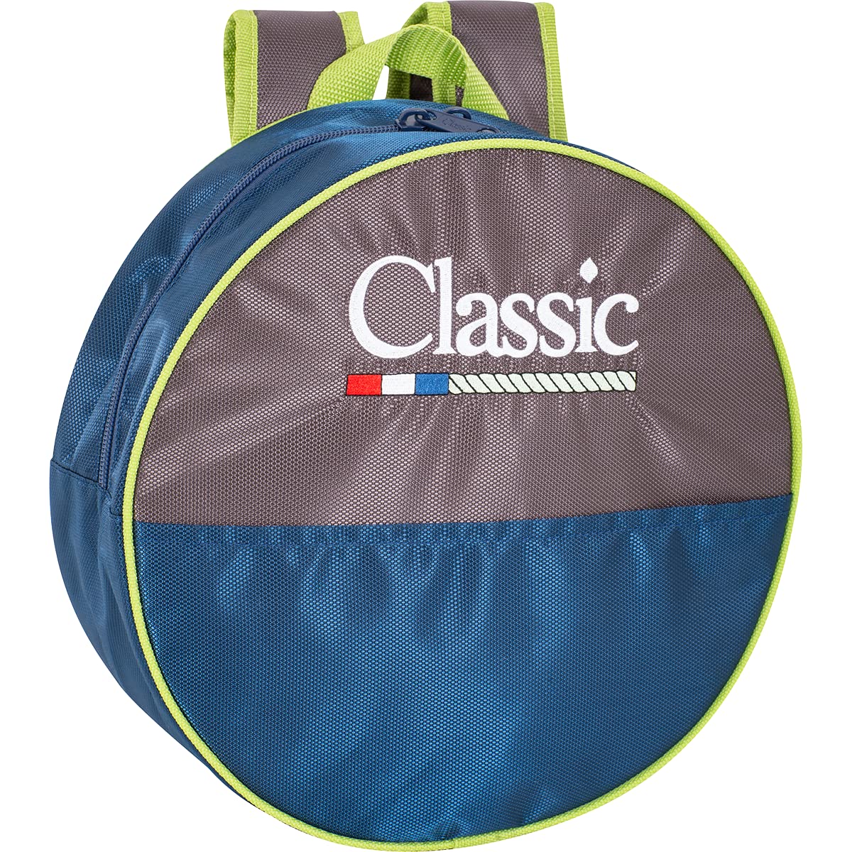 Classic Kids Rope Bag - Durable Cotton Drawstring Backpack for Boys & Girls - Lightweight School Sports Gym Beach Daypack (Grey Lime Green, One Size) - Perfect for School, Travel & Outdoor Activities