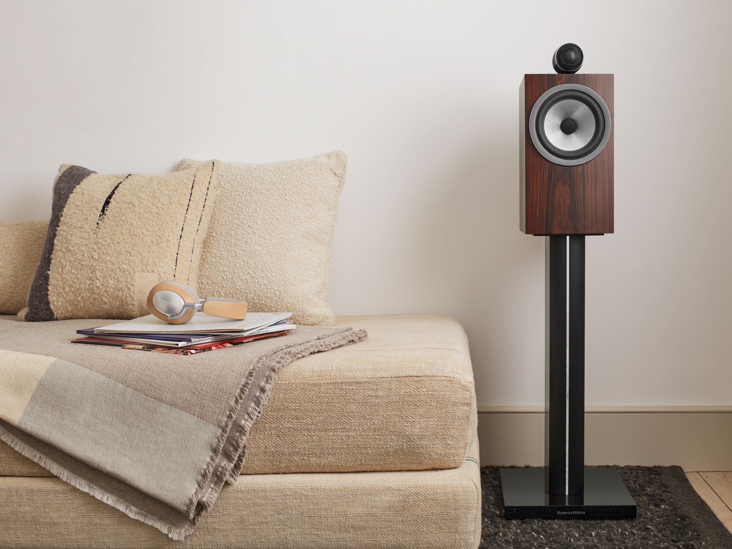 Bowers & Wilkins 705 S3 Premium Bookshelf Speakers (Pair) - High-Fidelity Audio for Home Theater & Music Listening