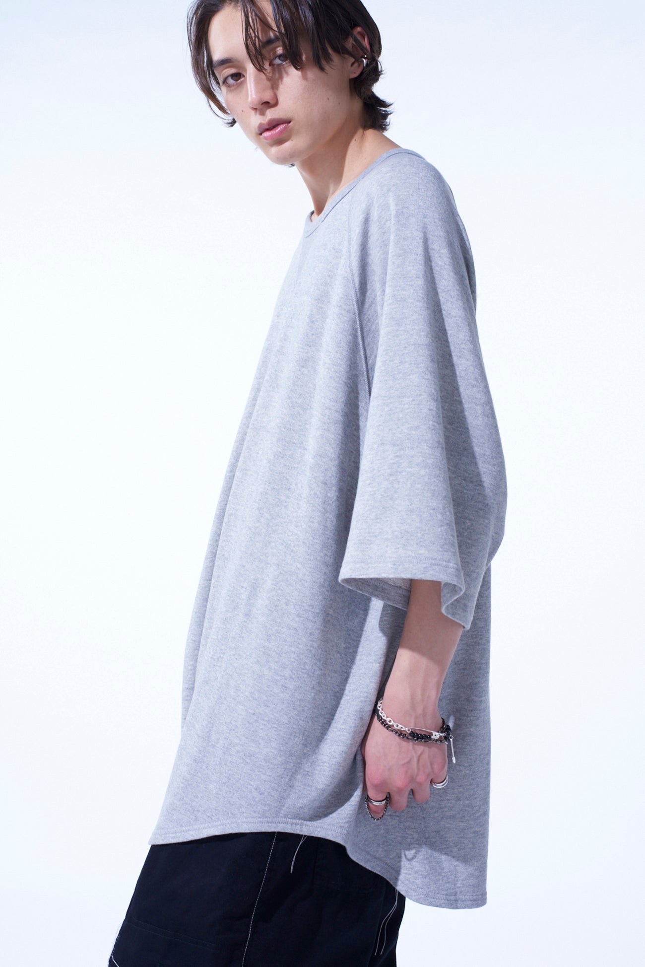 Soft Cotton Gauze Oversized T-Shirt with Raglan Sleeves & Center Back Stitch Detail - Comfortable Loose Fit Casual Top for Women | Perfect for Everyday Wear, Layering & Relaxing at Home