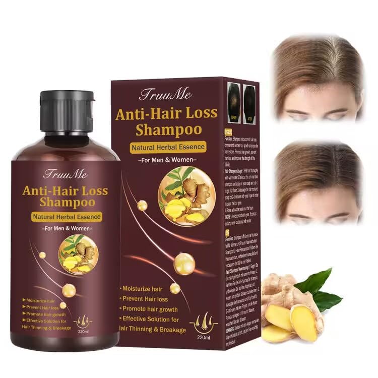 Hair Growth Shampoo for Men & Women - Anti Hair Loss, Thickening & Fast Growth Formula (220ml) | Volumizing Shampoo for Thinning Hair with Natural Ingredients | Perfect for Daily Use & Scalp Care