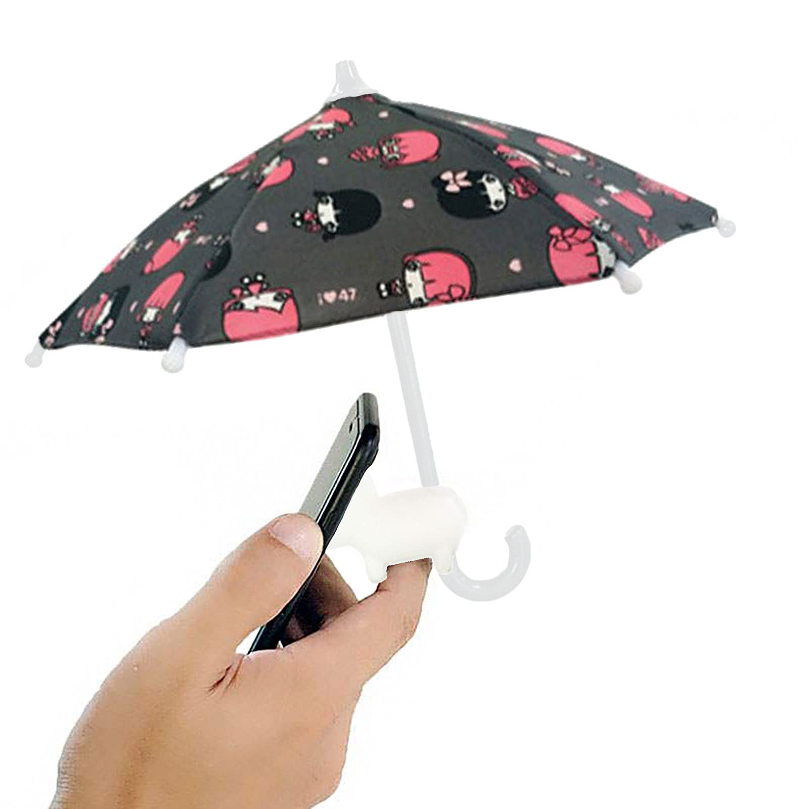 Universal Adjustable Phone Umbrella Suction Cup Stand - Sun Shade Cover & Piggy Holder for Outdoor Smartphone Protection (Perfect for Beach, Pool, Hiking & Travel)